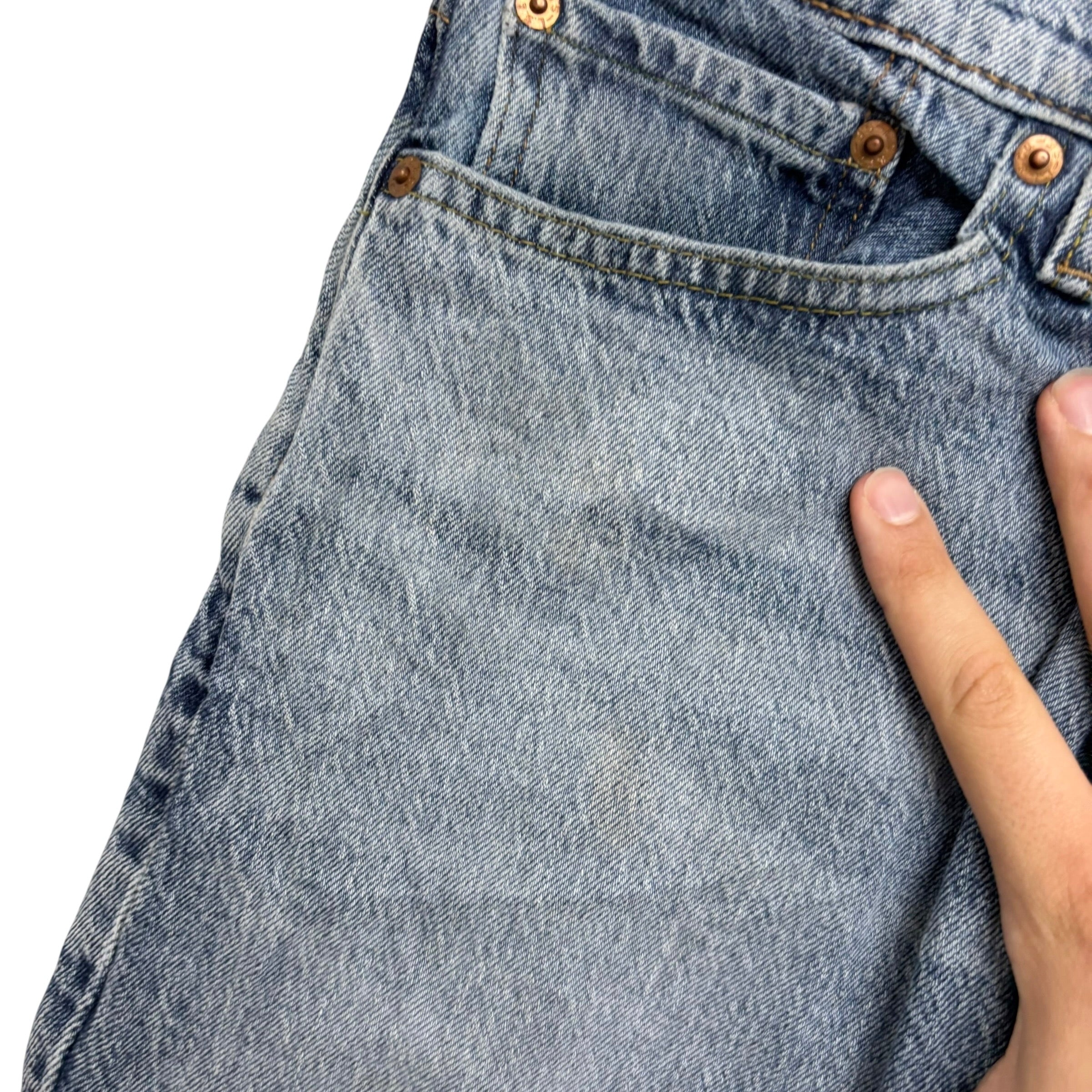 Levis 541 Jeans W32 L30 Mens Light Blue Athletic Tapered Fit Stretch Denim