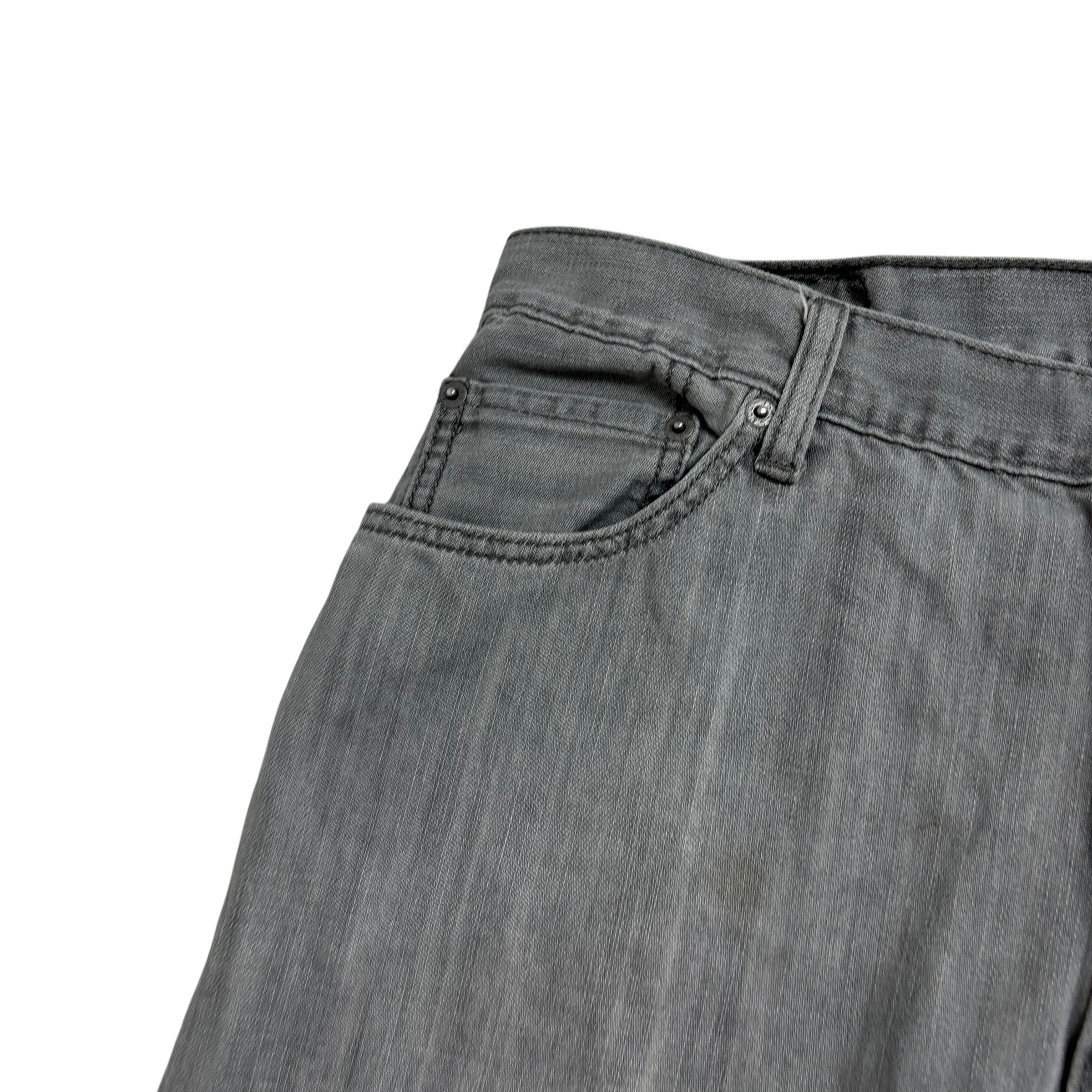 Levis 505 Jeans W36 L30 Mens Grey Regular Straight Fit Vintage Denim