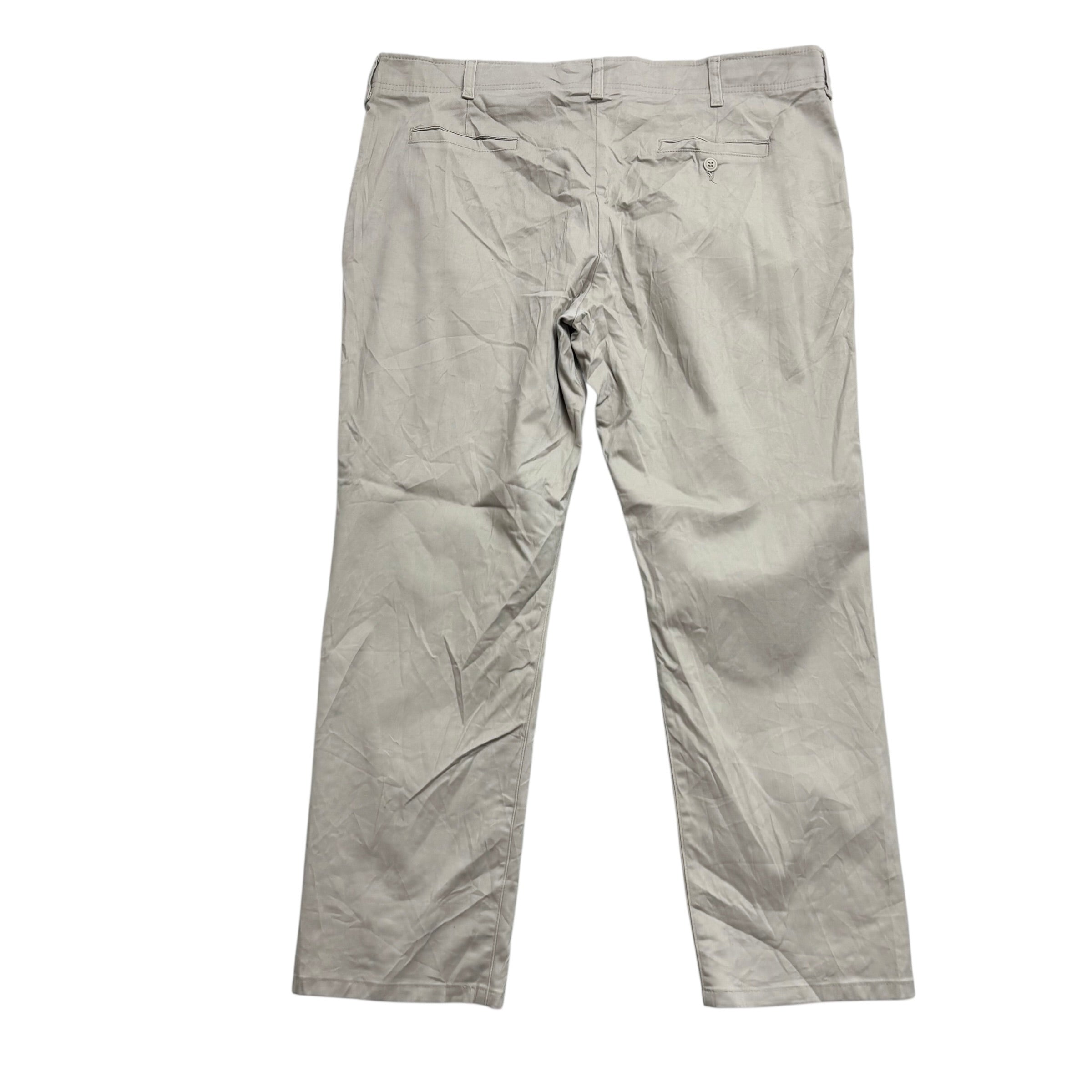 Lee Trousers W40 L30 Mens Cream Regular Tapered Fit Stretch Pants (E)