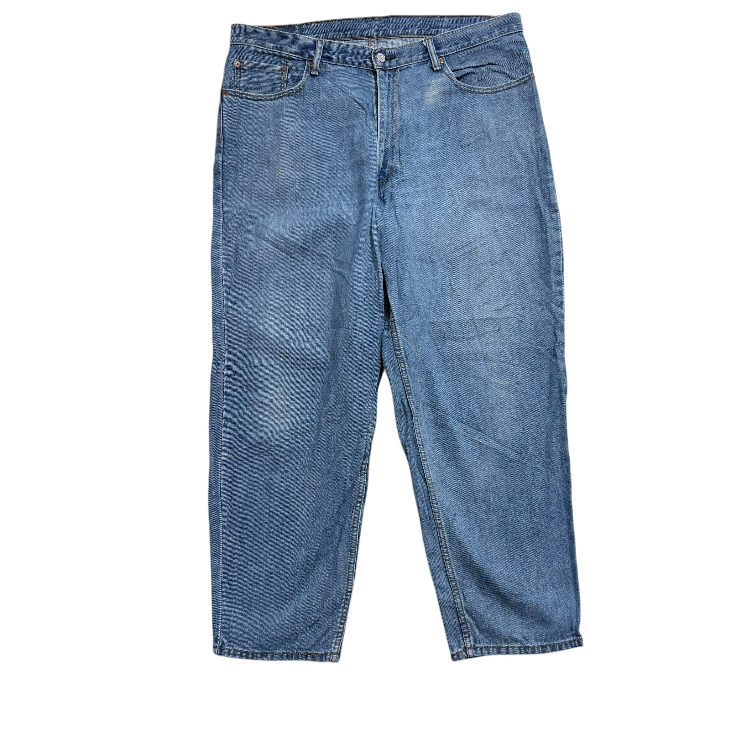 Levis 560 Jeans W40 L30 Mens Light Blue Baggy Relaxed Comfort Fit Denim (E)