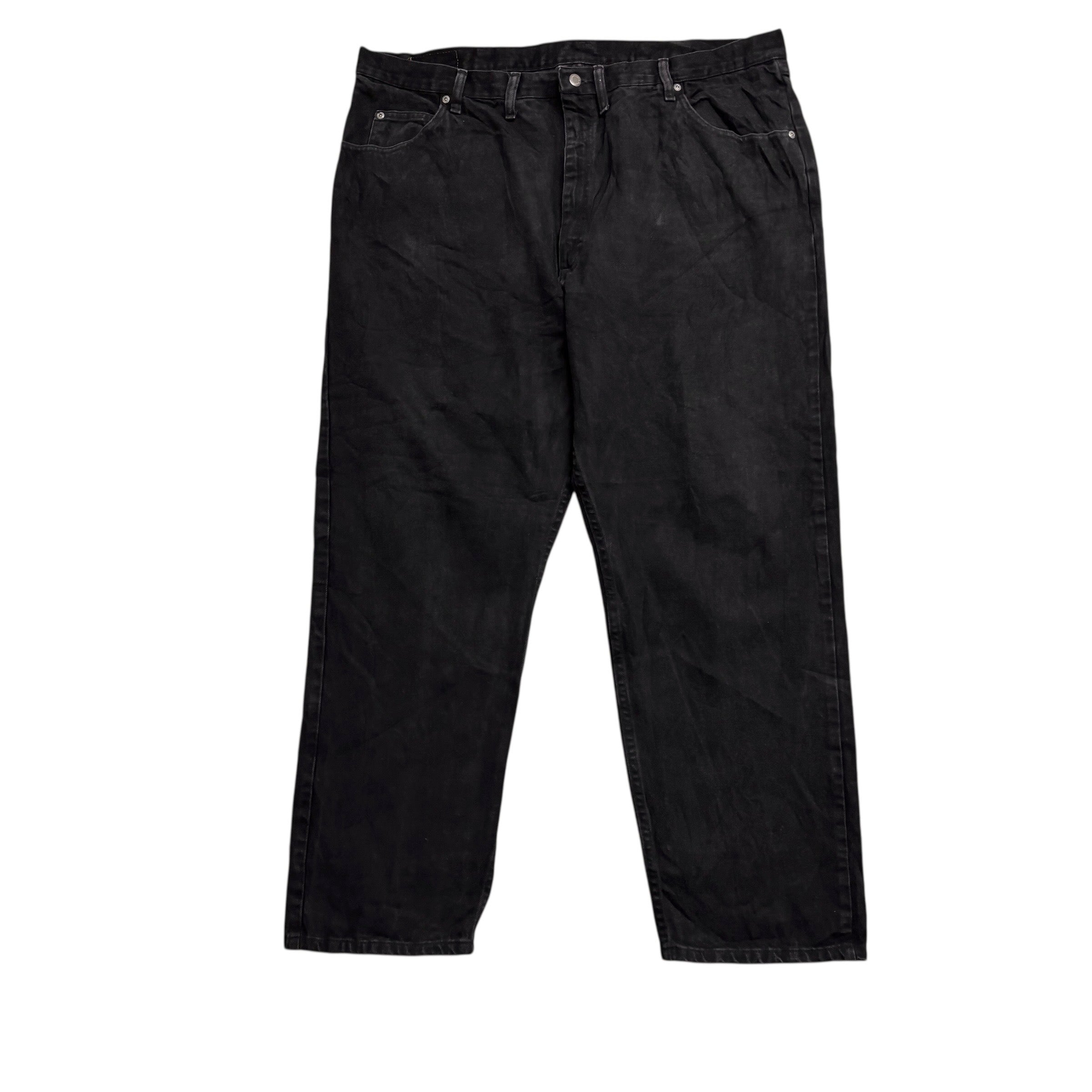 Wrangler Jeans W42 L31 Mens Black Relaxed Straight Fit Baggy Denim (E)