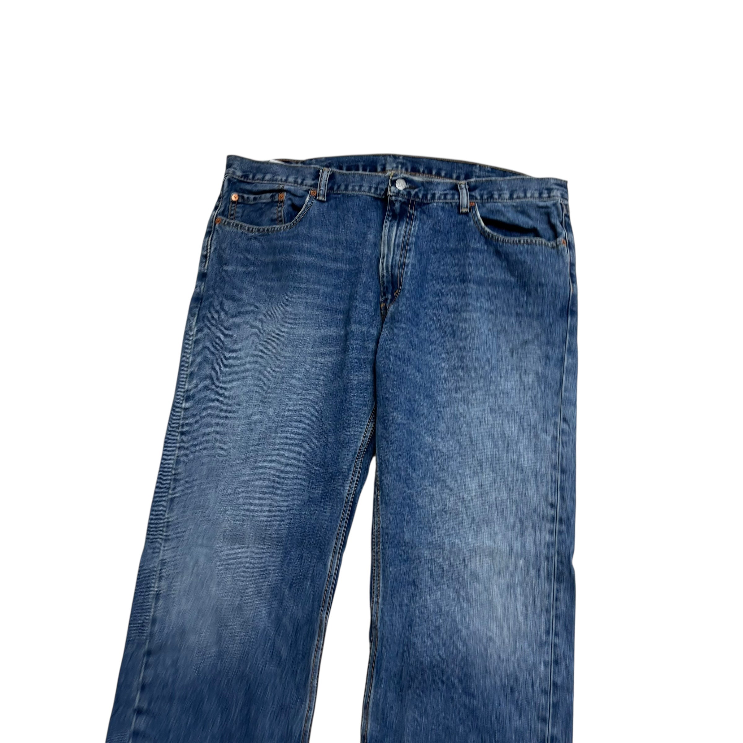 Levis 559 Jeans W42 L32 Mens Mid Blue Baggy Relaxed Straight Fit Denim (E)