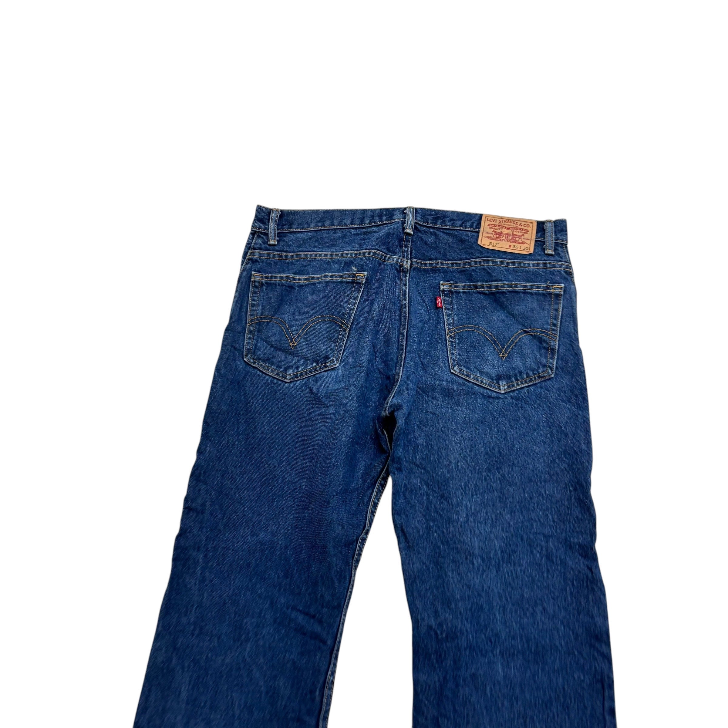 Levis 517 Jeans W36 L30 Mens Dark Blue Regular Bootcut Fit Vintage Denim (E)