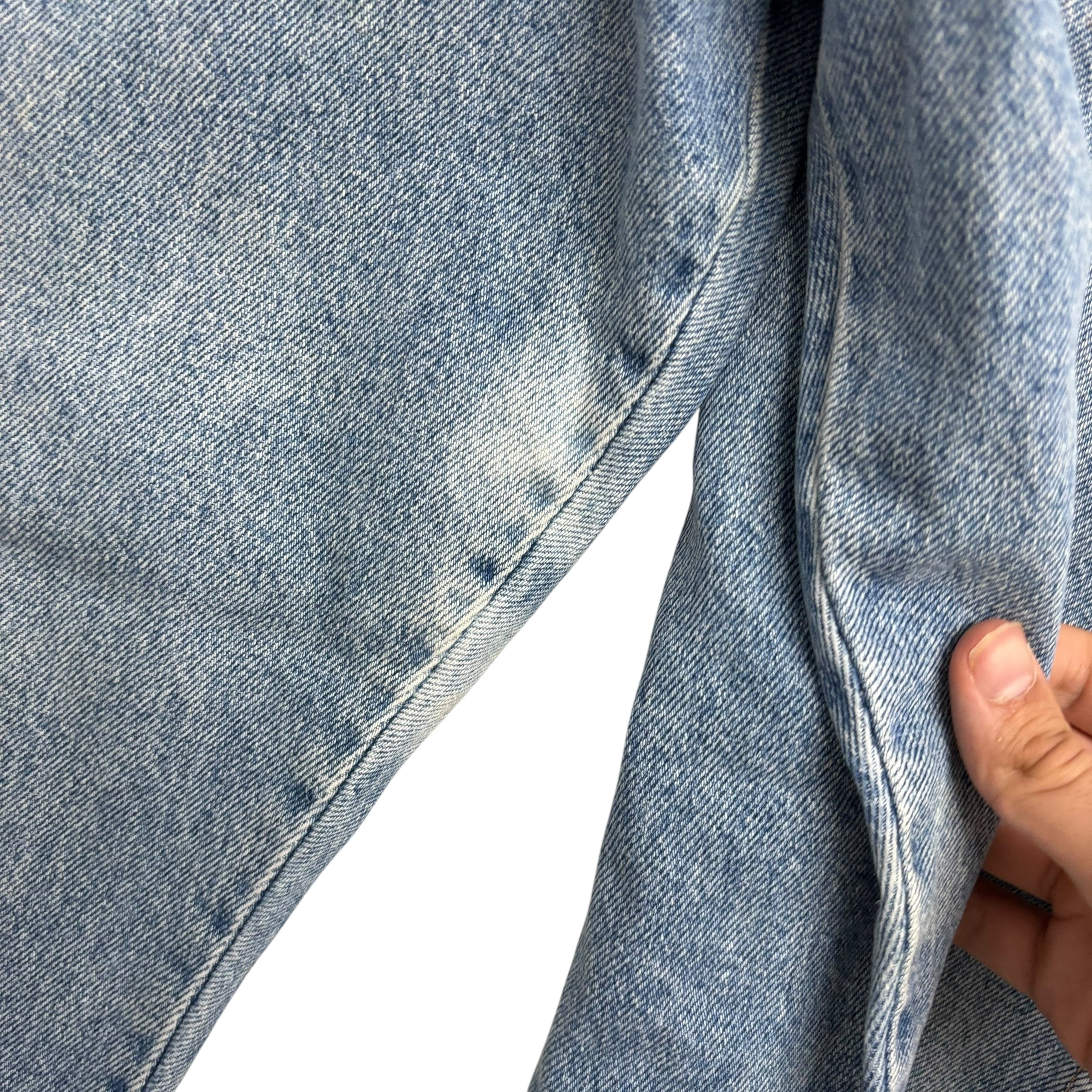 Wrangler Jeans W38 L30 Mens Mid Blue Relaxed Tapered USA Made Vintage