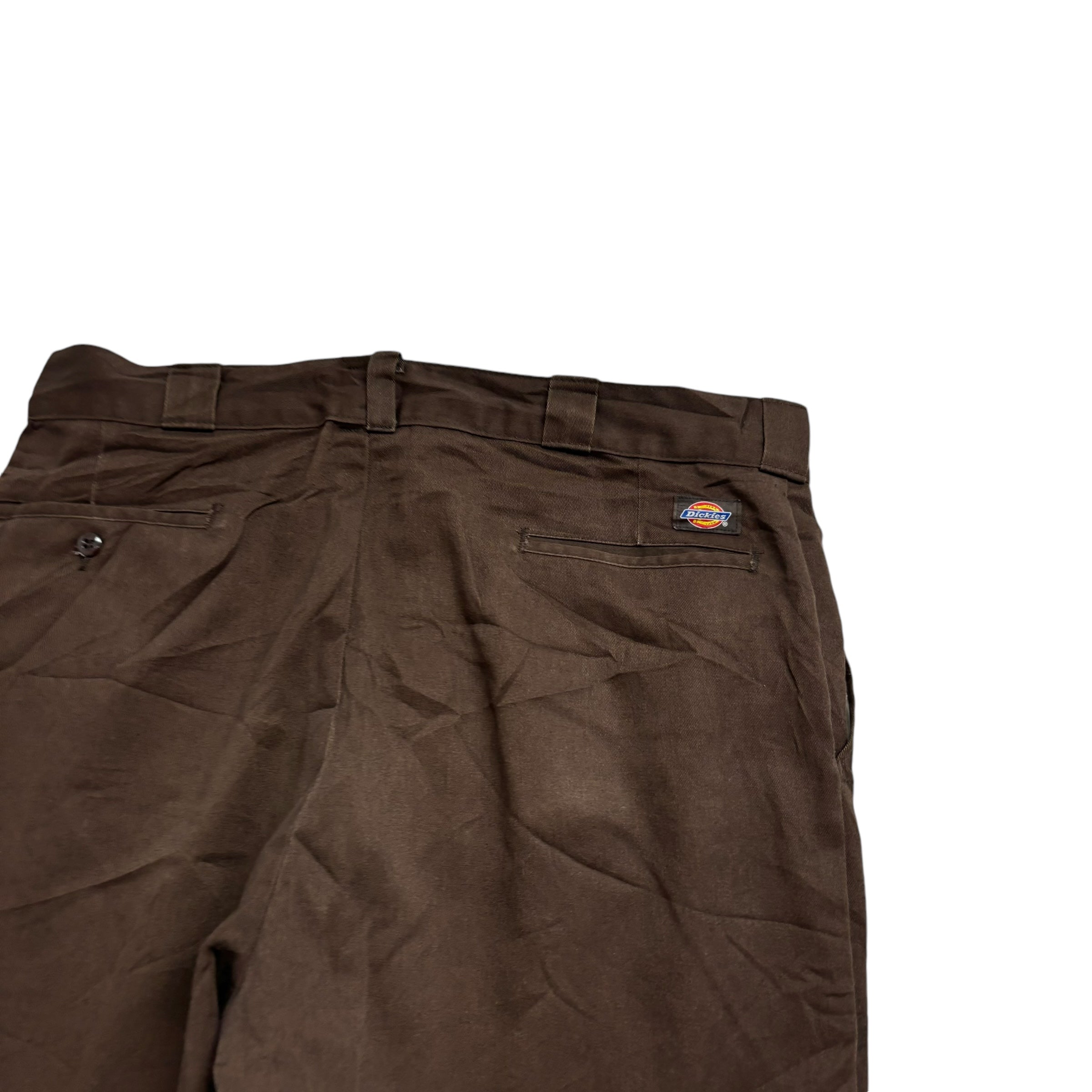 Dickies Trousers W38 L30 Mens Brown Pants Relaxed Straight Fit Workwear