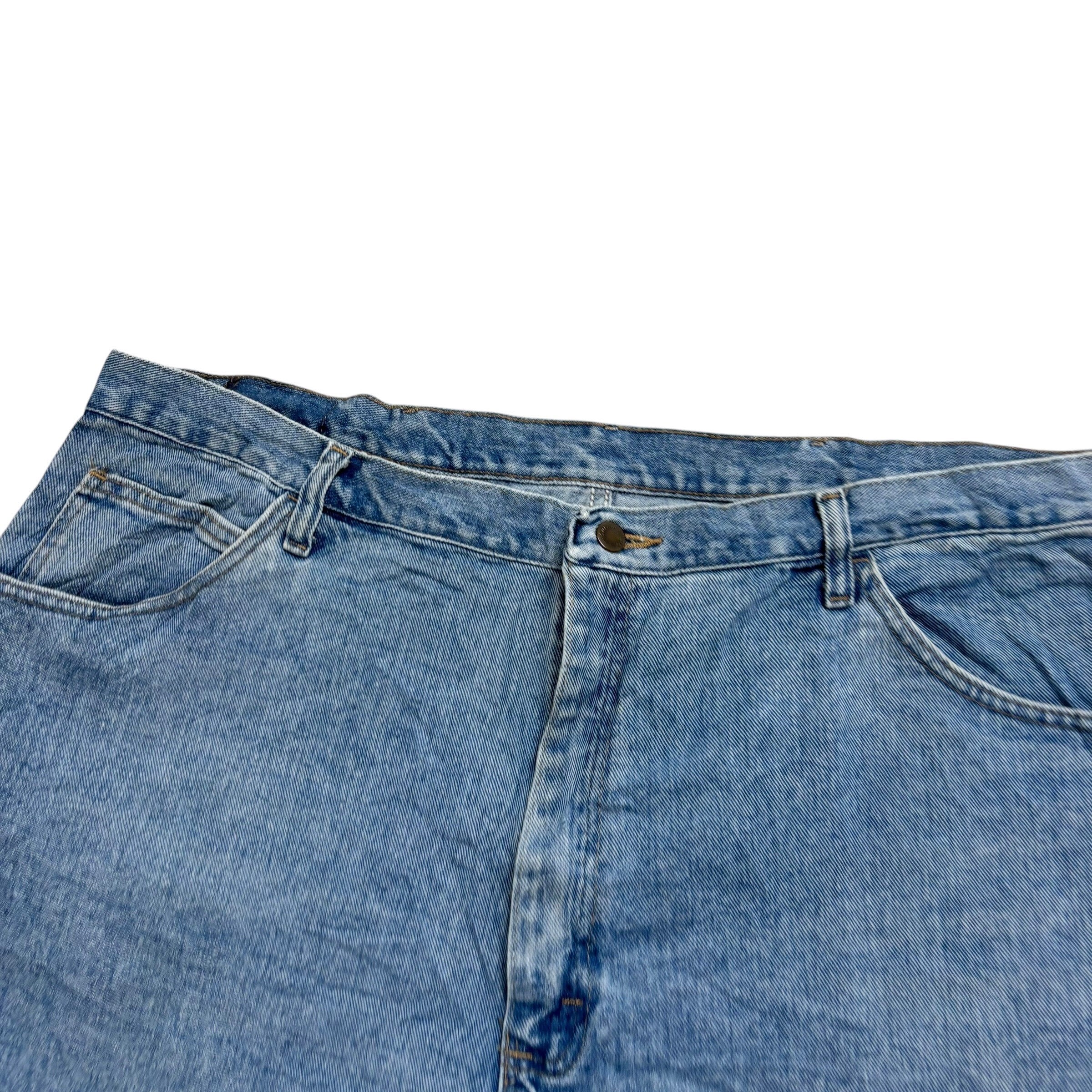 Wrangler Baggy Jorts W42 Mens Denim Shorts Light Blue Relaxed Fit (E)