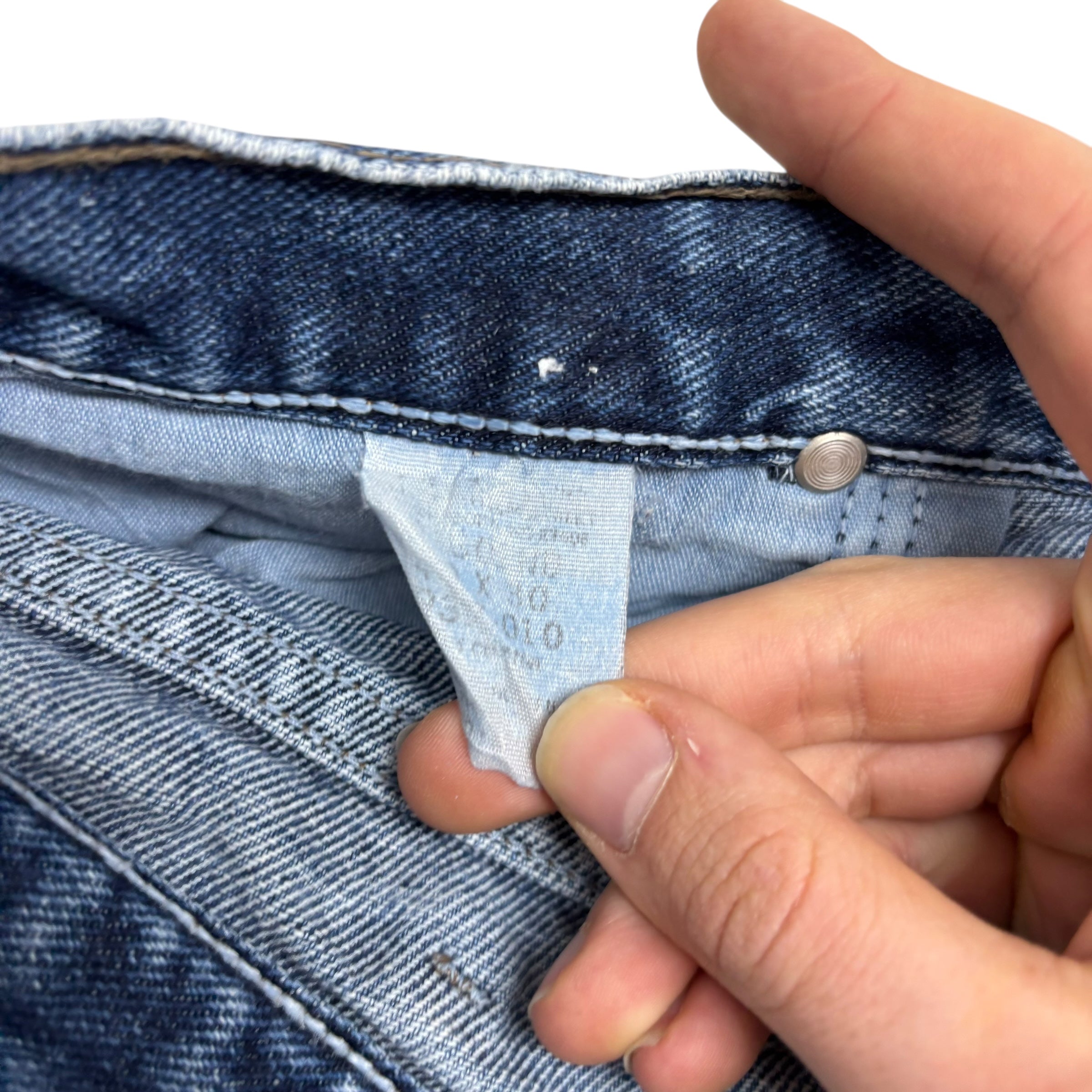 Wrangler Jeans W38 L30 Mens Mid Blue Relaxed Tapered Fit Vintage Denim