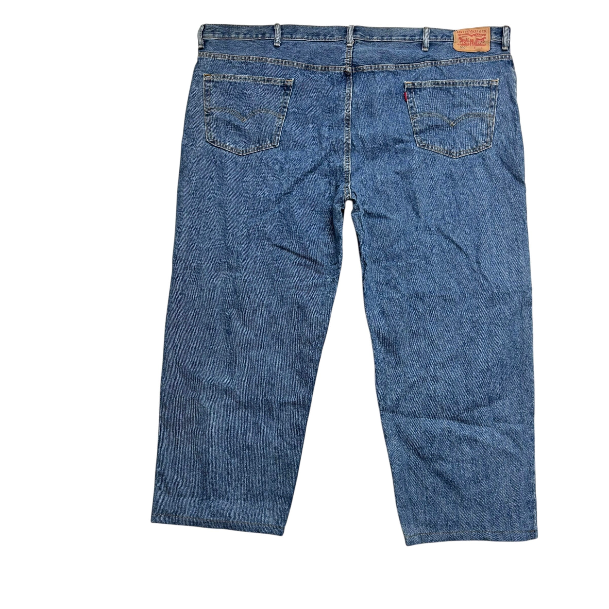 Levis 550 Jeans W54 L29 Mens Mid Blue Baggy Relaxed Straight Fit Denim (E)