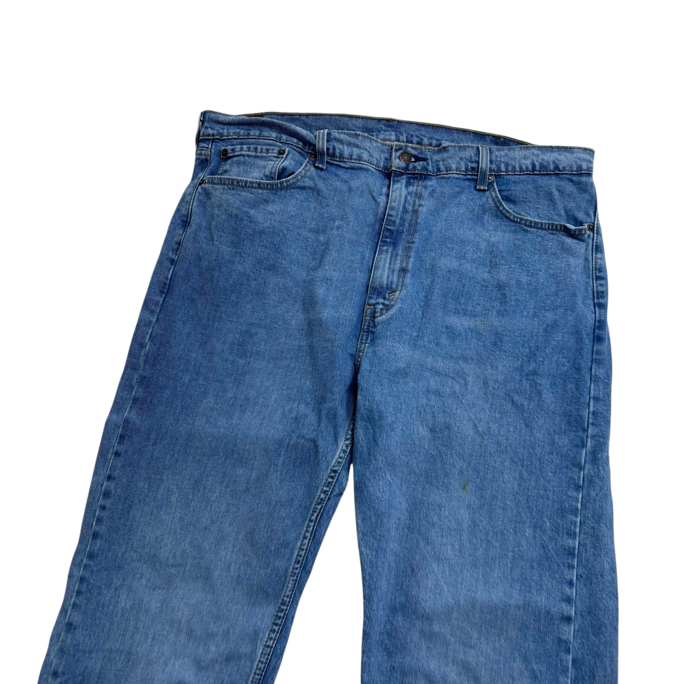 Levis 505 Jeans W40 L32 Mens Light Blue Regular Straight Fit Stretch Denim