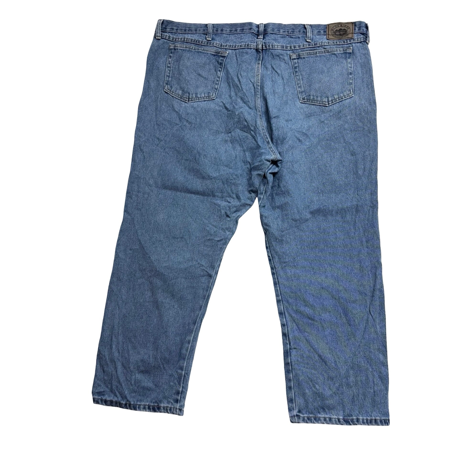 Wrangler Jeans W48 L29 Mens Light Blue Relaxed Tapered Fit Denim (E)