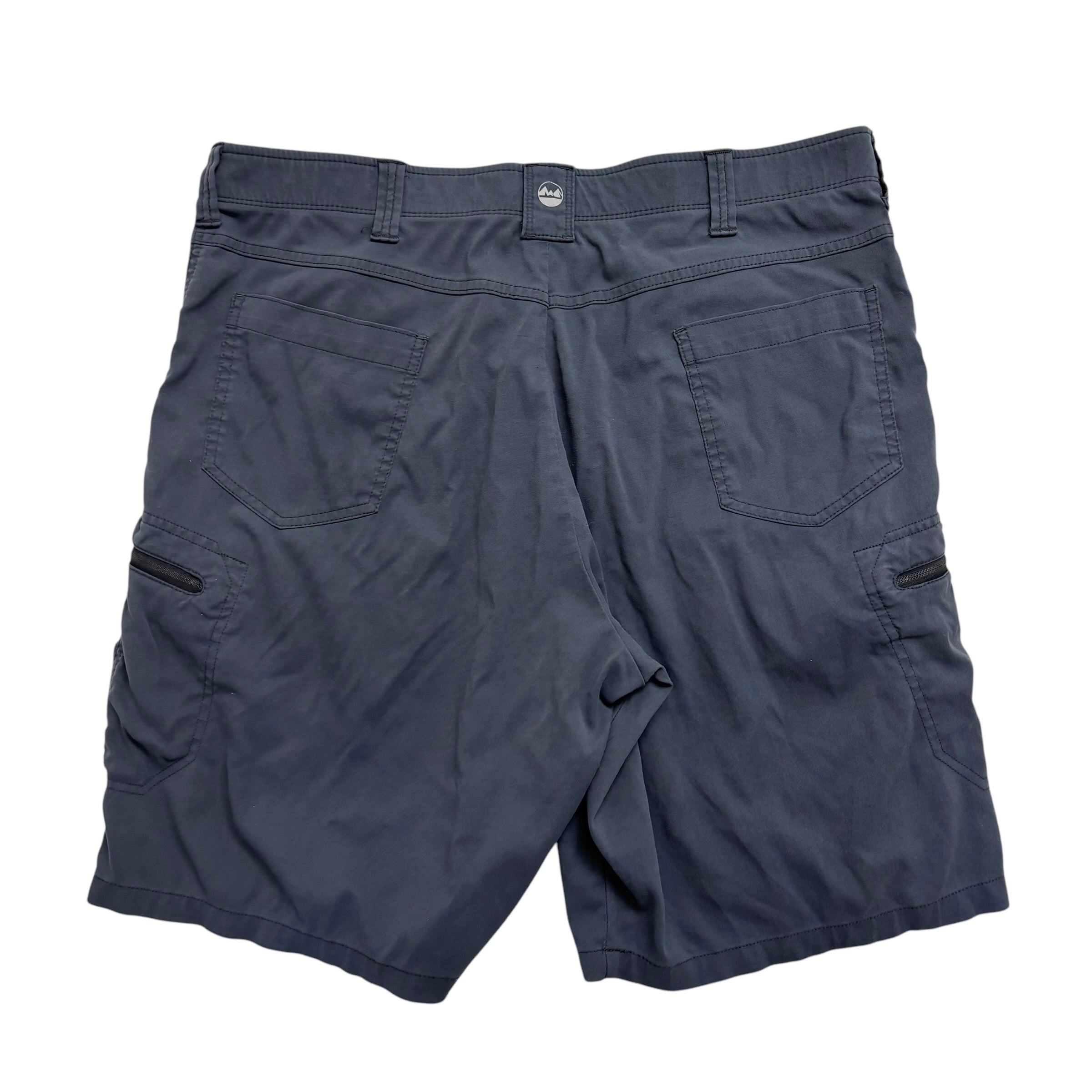 Wrangler Cargo Shorts W40 Mens Grey Relaxed Fit Nylon (E)