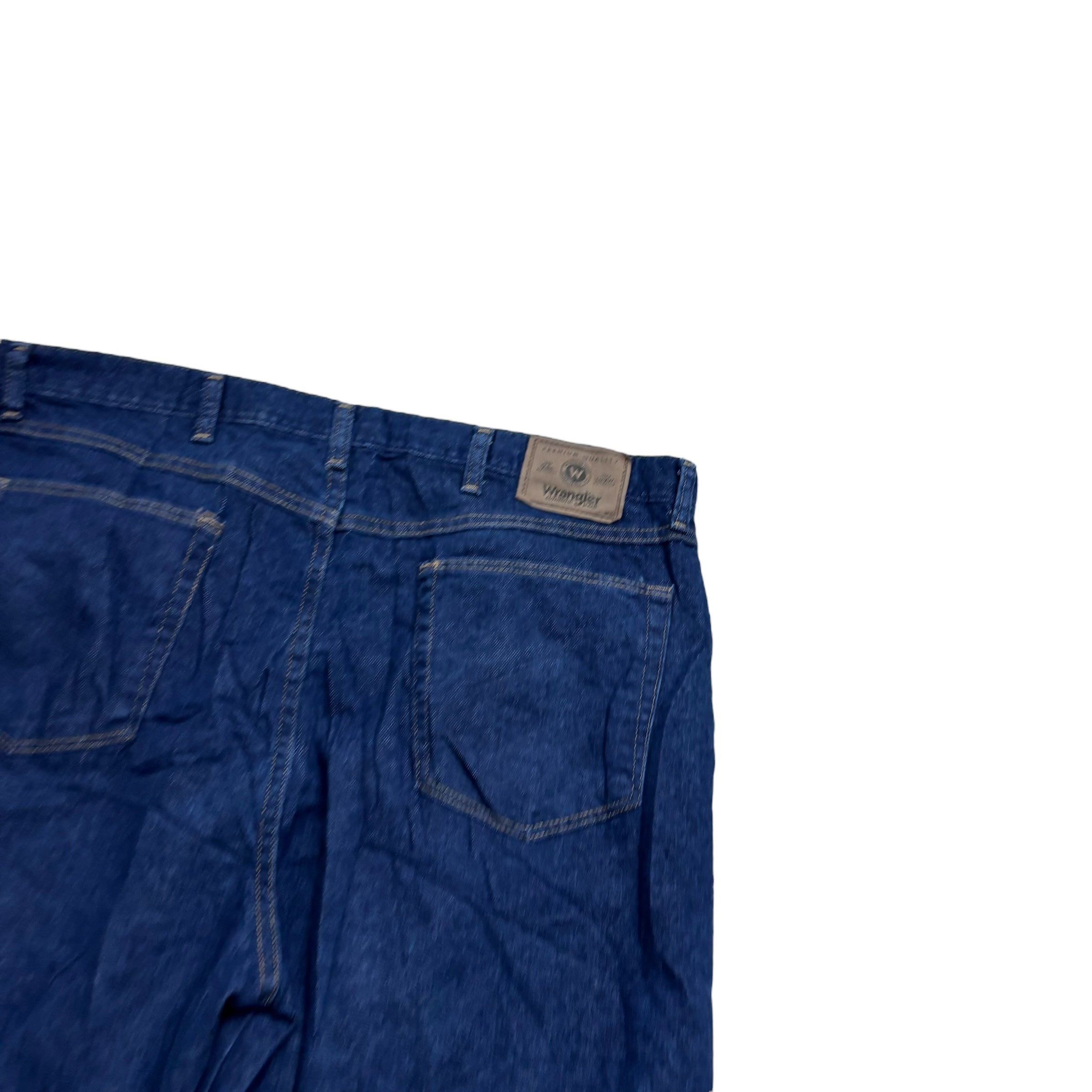 Wrangler Jeans W40 L33 Mens Dark Blue Regular Straight Fit Denim (E)