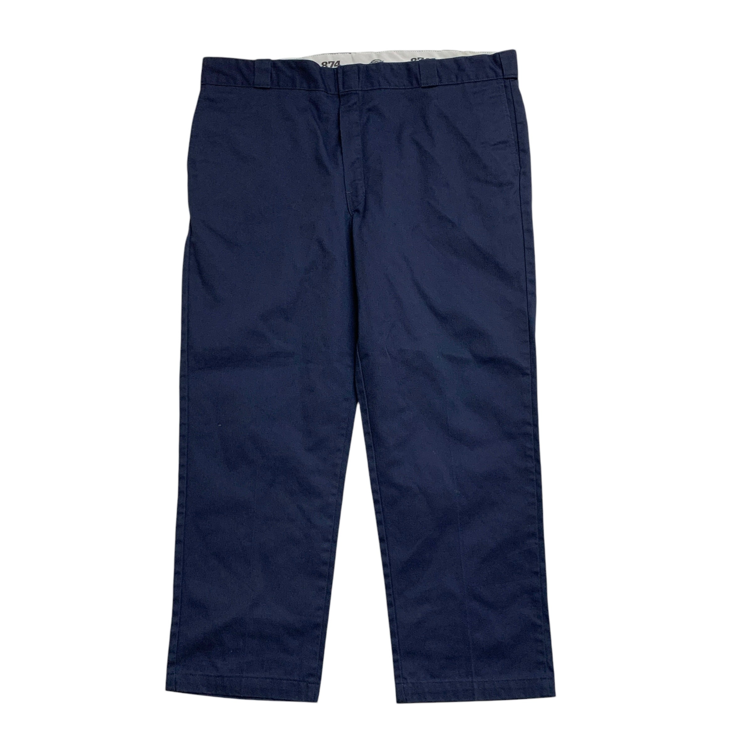Dickies 874 Trousers W44 L30 Mens Navy Blue Pants Original Straight Fit Workwear