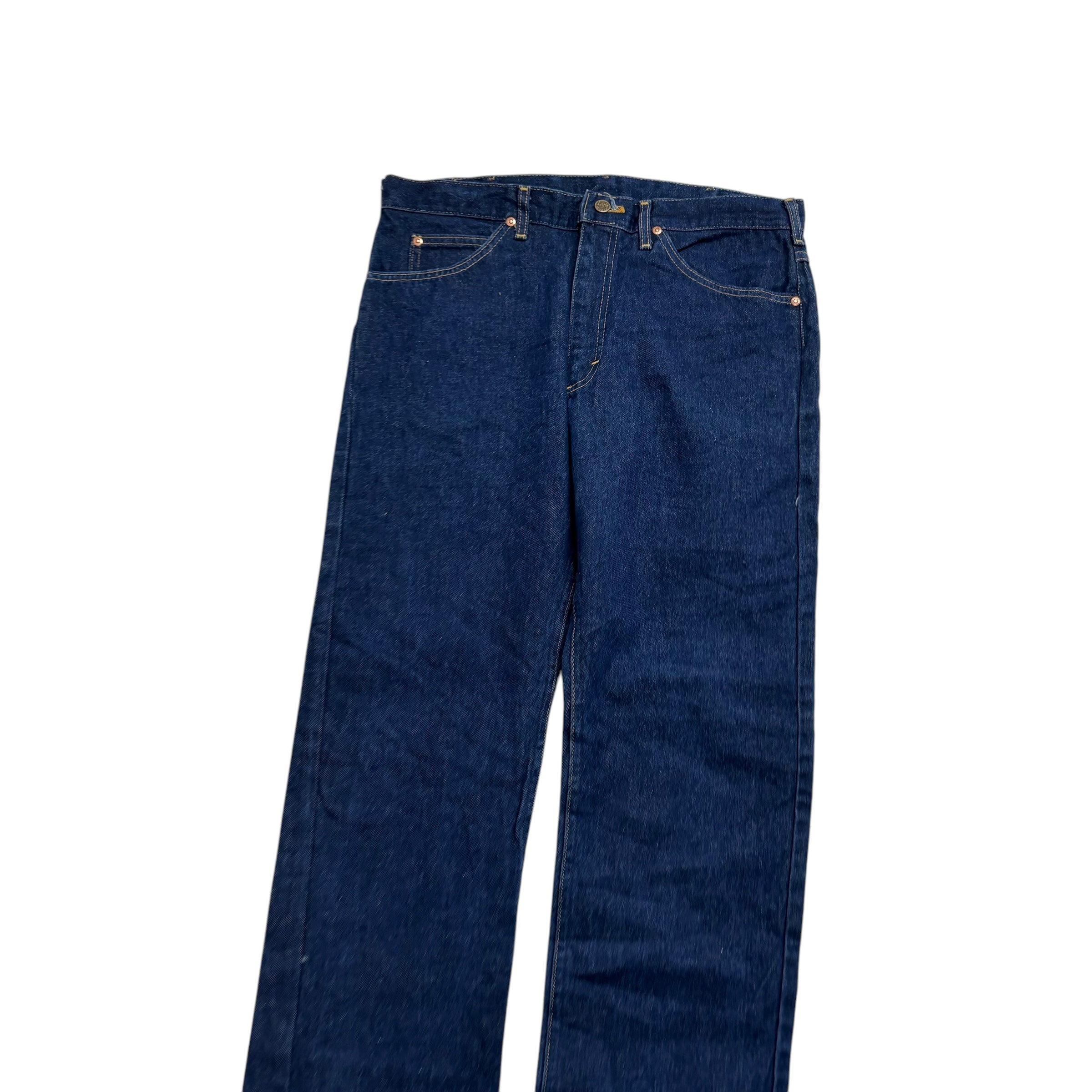 Lee Jeans W36 L34 Mens Dark Blue Regular Straight Fit Made In USA Vintage (E)