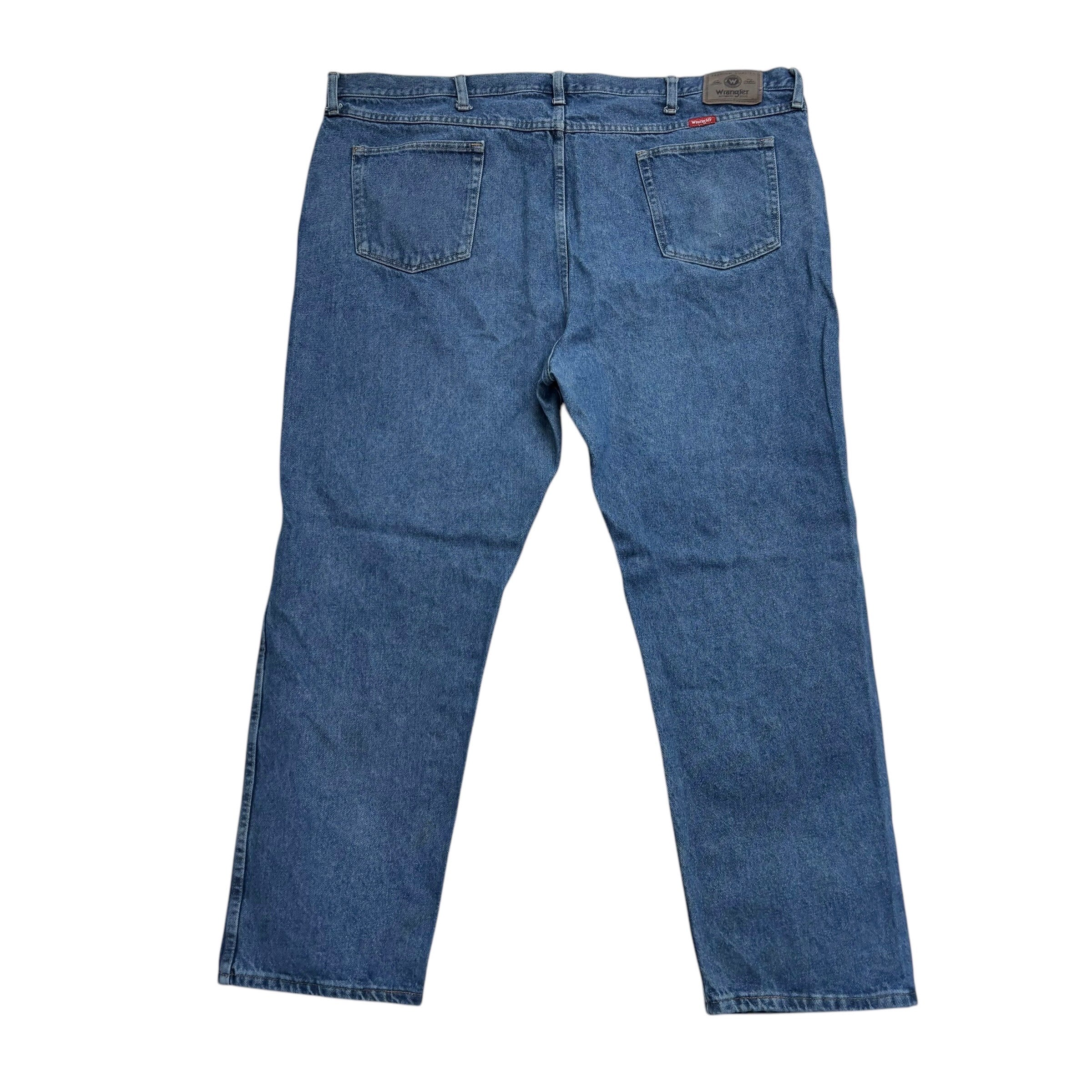 Wrangler Jeans W48 L30 Mens Mid Blue Regular Straight Fit Vintage Denim
