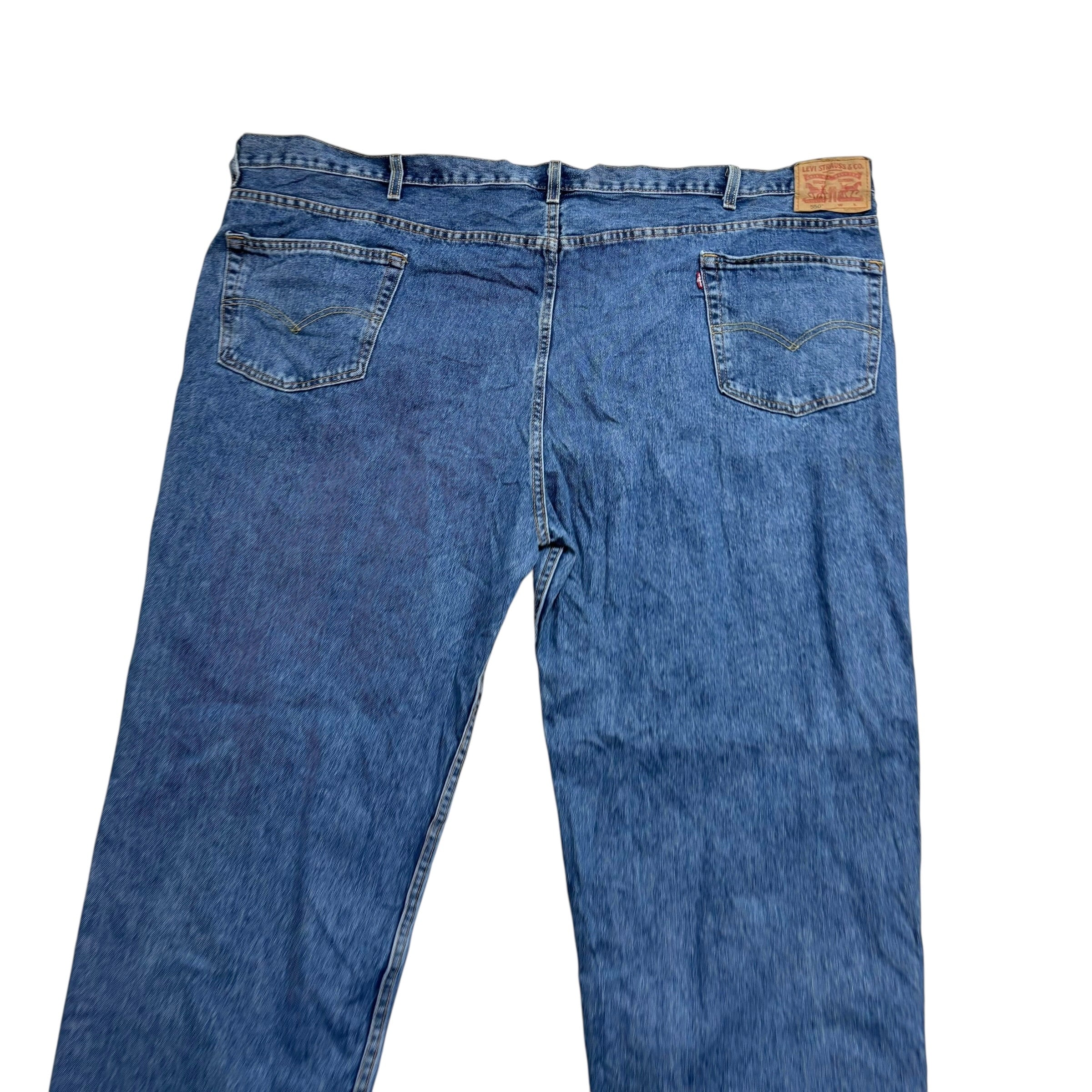 Levis 550 Jeans W54 L29 Mens Mid Blue Baggy Relaxed Straight Fit Denim (E)