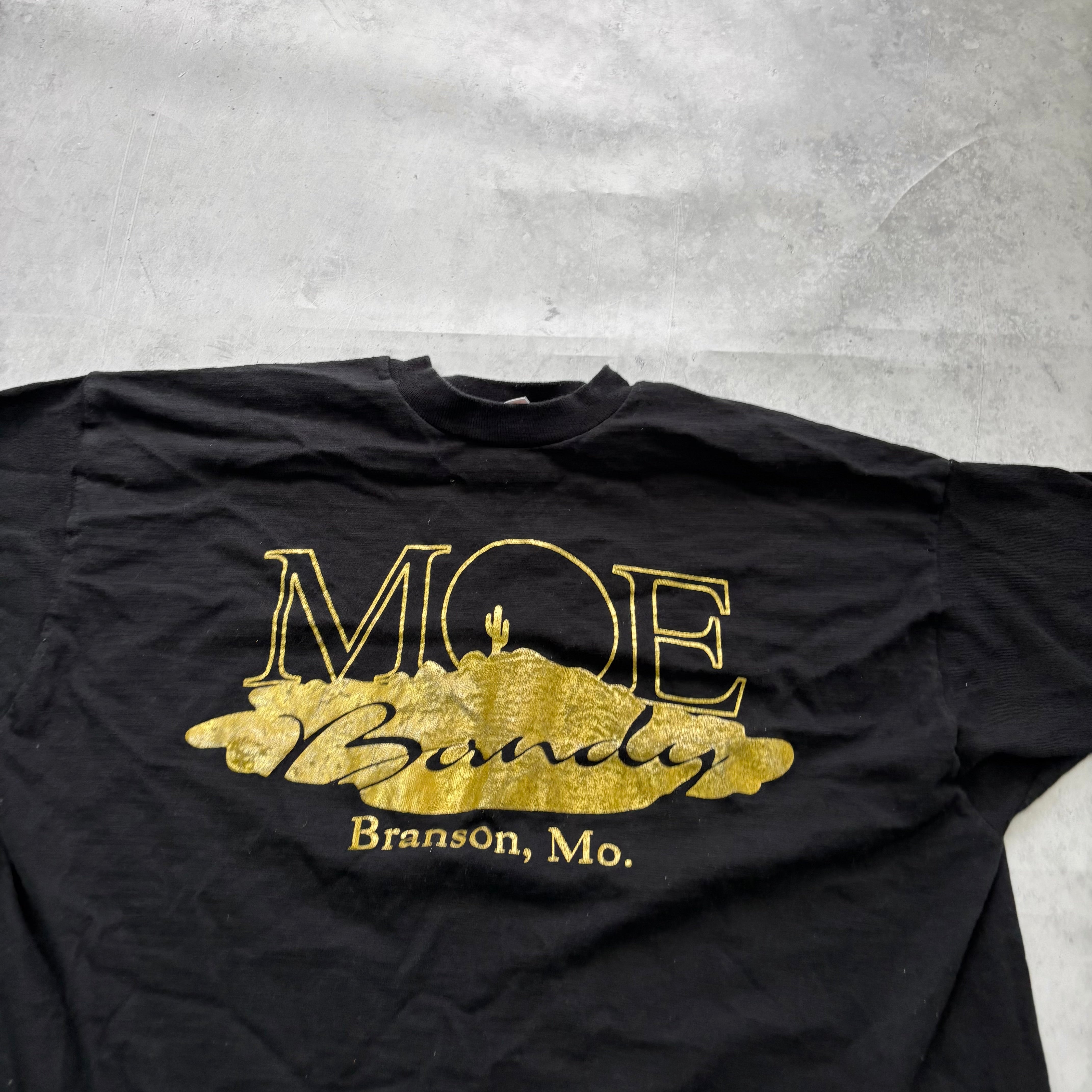 Vintage T Shirt Mens Large Black Single Stitch Graphic Print 90s Music (E)