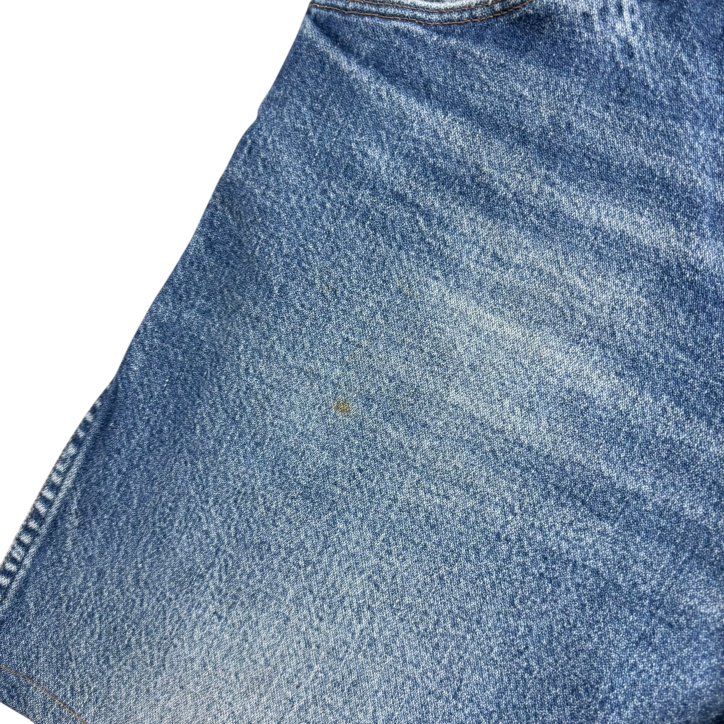 Wrangler Denim Shorts W38 Mens Jorts Mid Blue Regular Fit Cut Offs