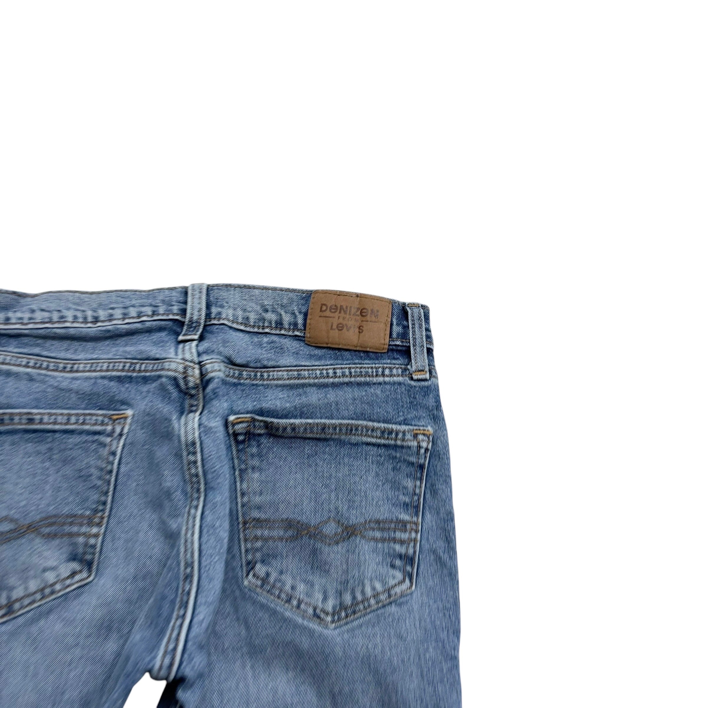 Levis Denizen Jeans W29 L32 Mens Mid Blue Slim Fit Stretch Denim (E)