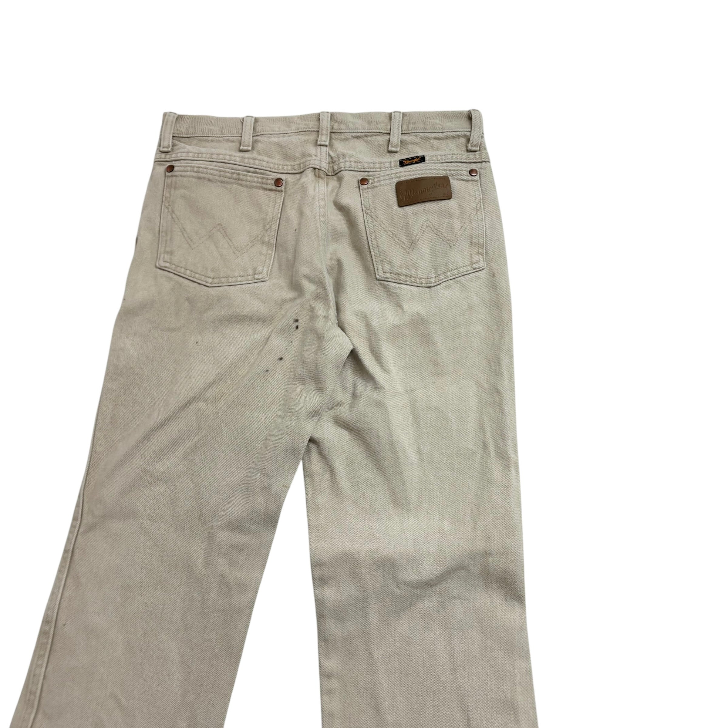 Wrangler Jeans Cowboy Cut W32 L32 Mens Cream 936 Slim Fit Denim