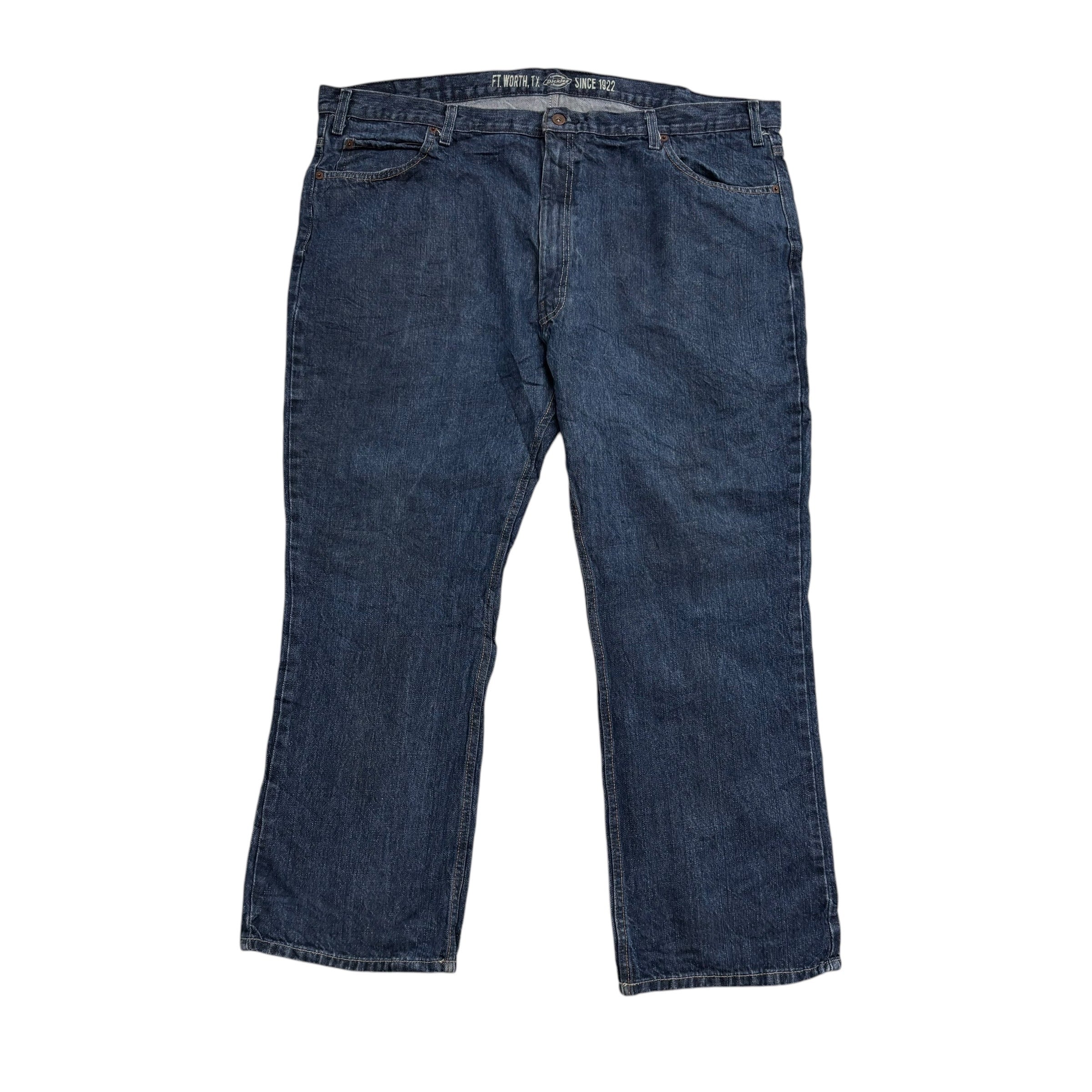 Dickies Jeans W46 L30 Mens Dark Blue Regular Straight Fit Denim (E)