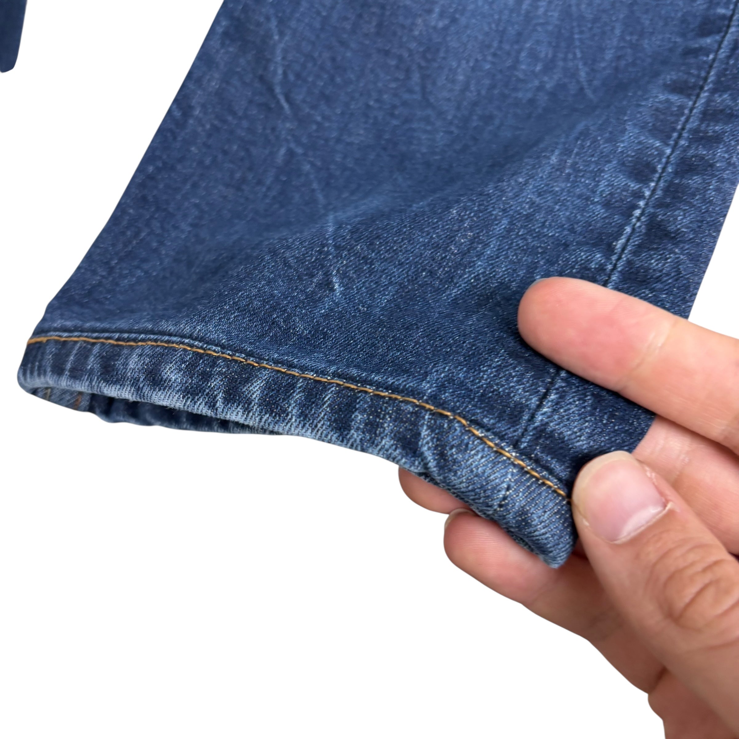 Levis 510 Jeans W34 L29 Mens Dark Blue Skinny Fit Stretch Denim (E)