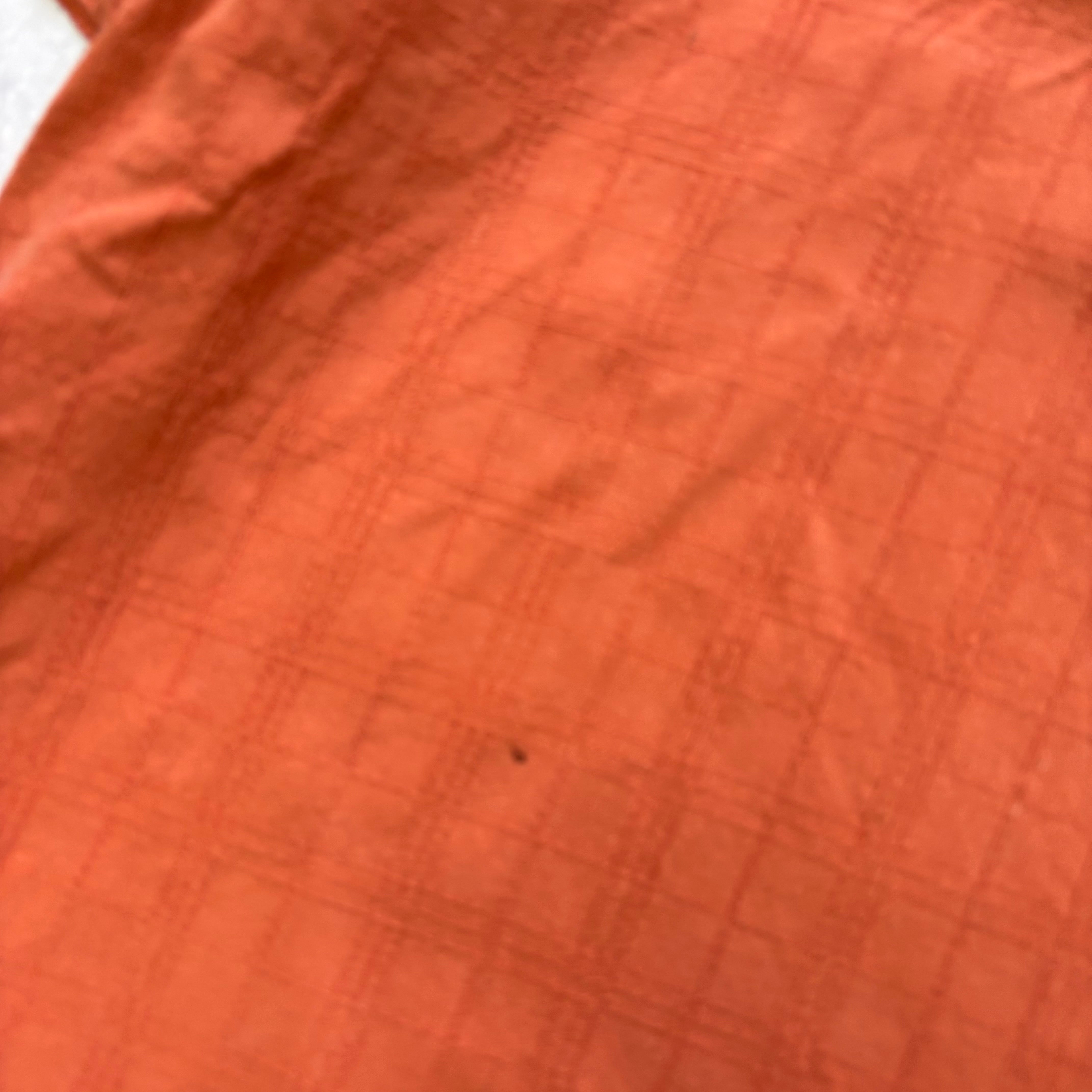 Vintage Check Shirt Mens XXL Pink Short Sleeve Silk Blend