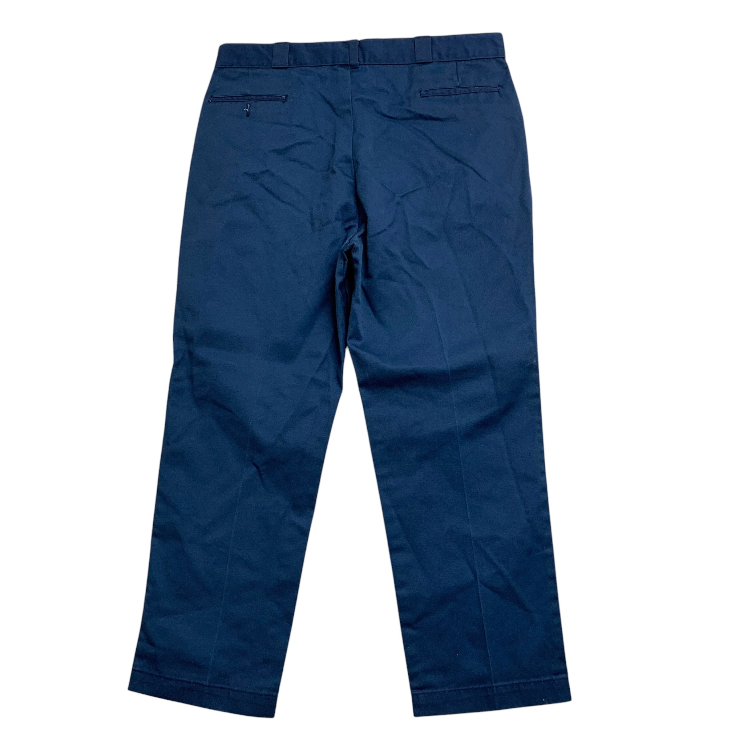 Dickies Trousers W40 L31 Mens Blue Pants Relaxed Straight Fit Workwear