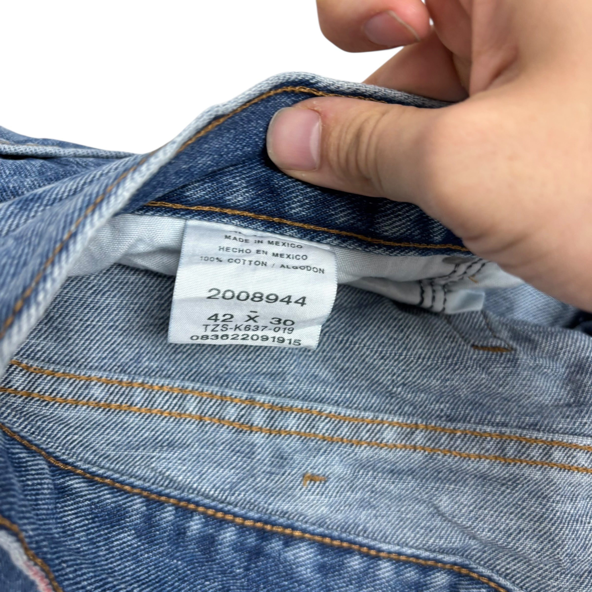 Lee Jeans W42 L30 Mens Mid Blue Regular Straight Fit Denim