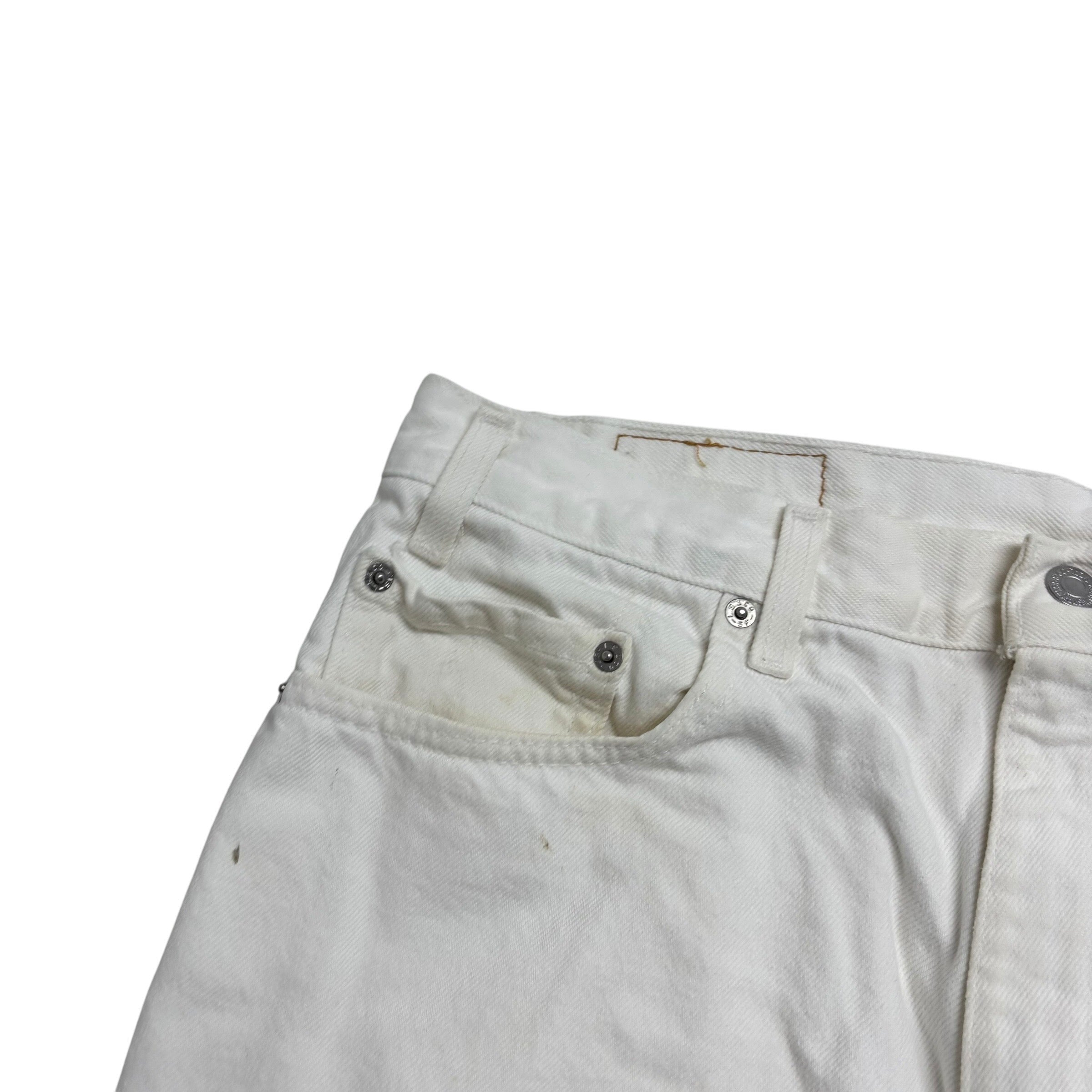 Levis 550 Jeans W36 L34 Mens White Relaxed Straight Vintage Made In USA (F)