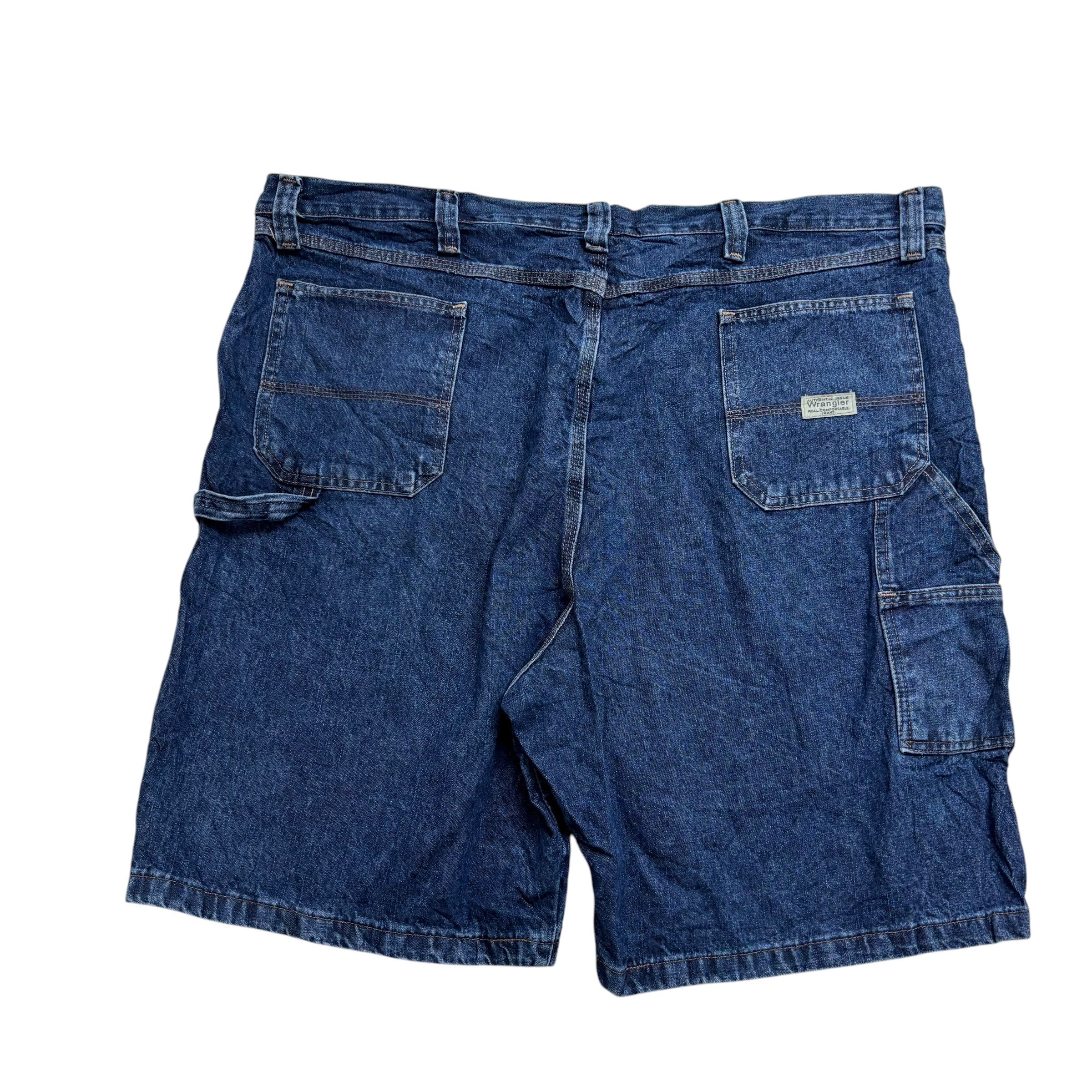 Wrangler Baggy Jorts W46 Mens Dark Blue Denim Shorts Relaxed Fit Carpenter (E)