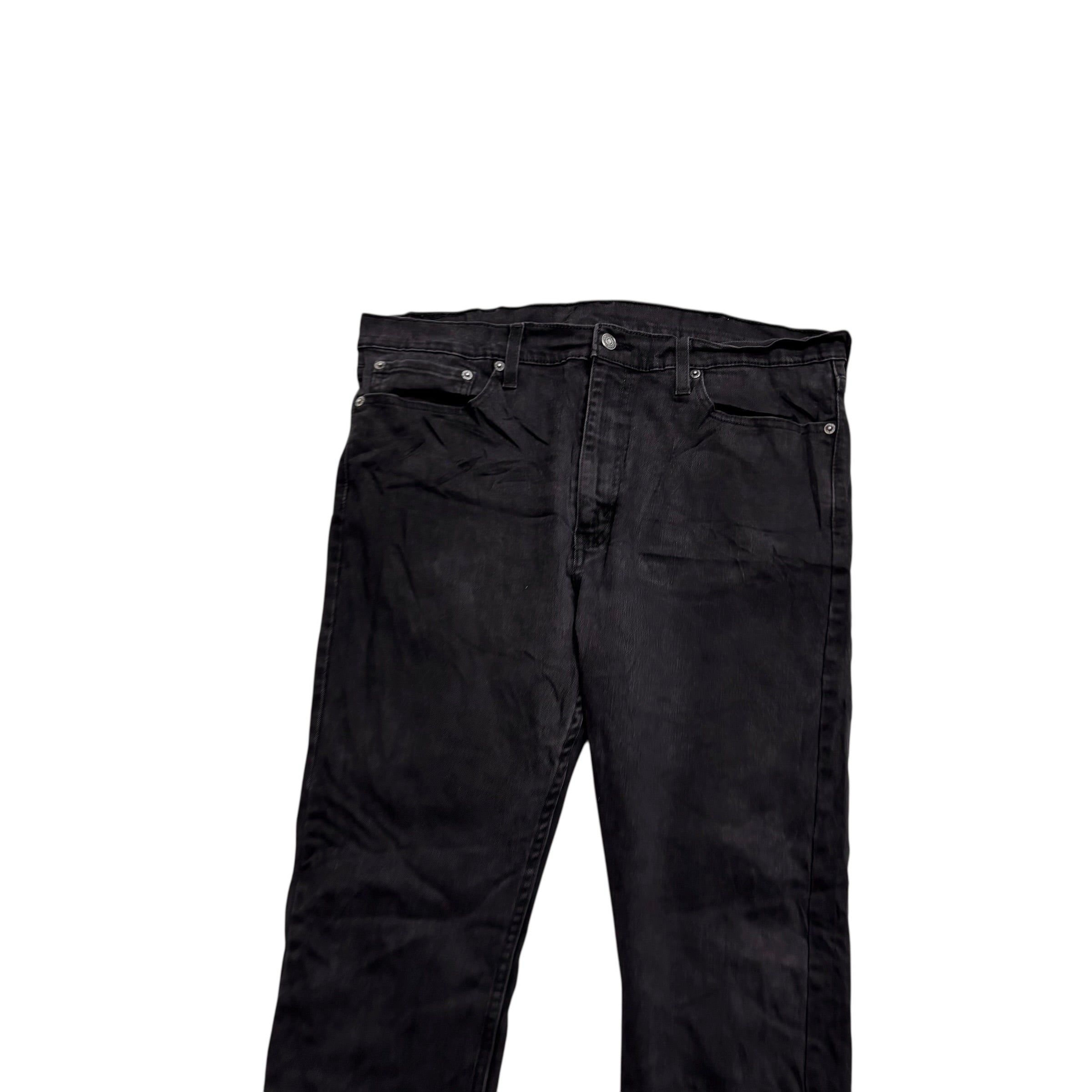 Levis 510 Jeans W36 L31 Mens Black Skinny Fit Stretch Denim (E)