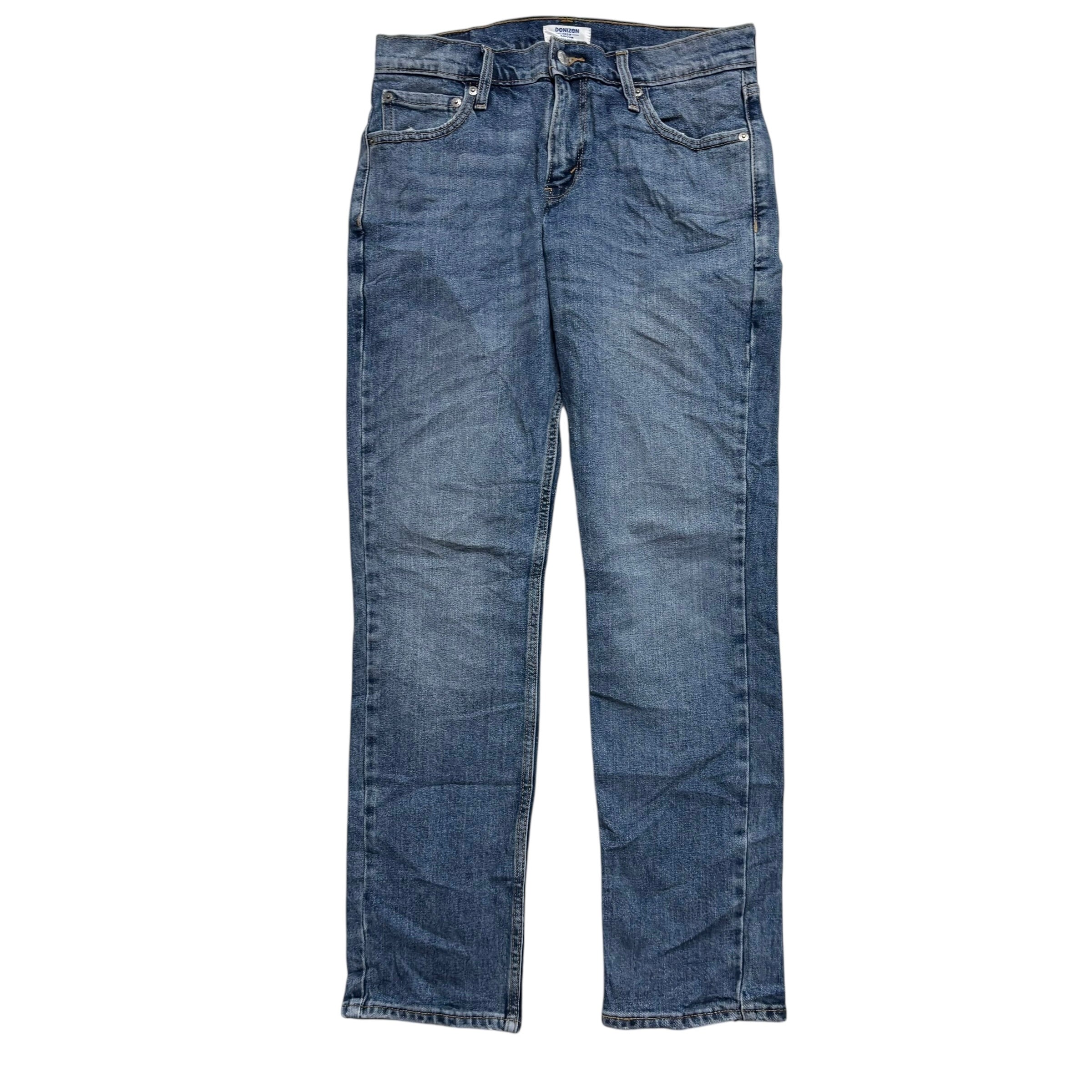 Levis Denizen Jeans W30 L30 Mens Mid Blue Slim Fit Stretch Denim (E)