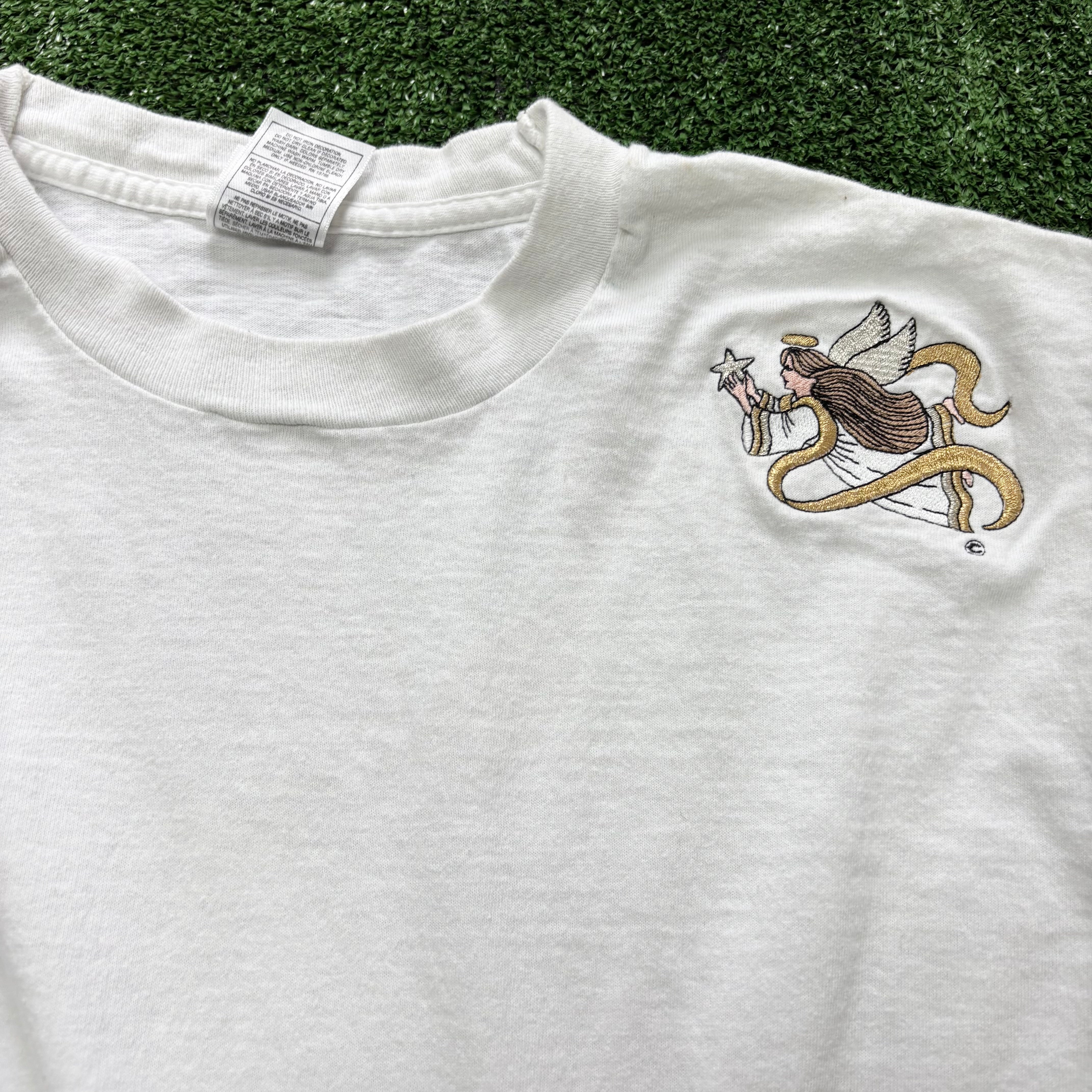 Vintage T Shirt Mens XL White Single Stitch Graphic Print 90s USA (F)