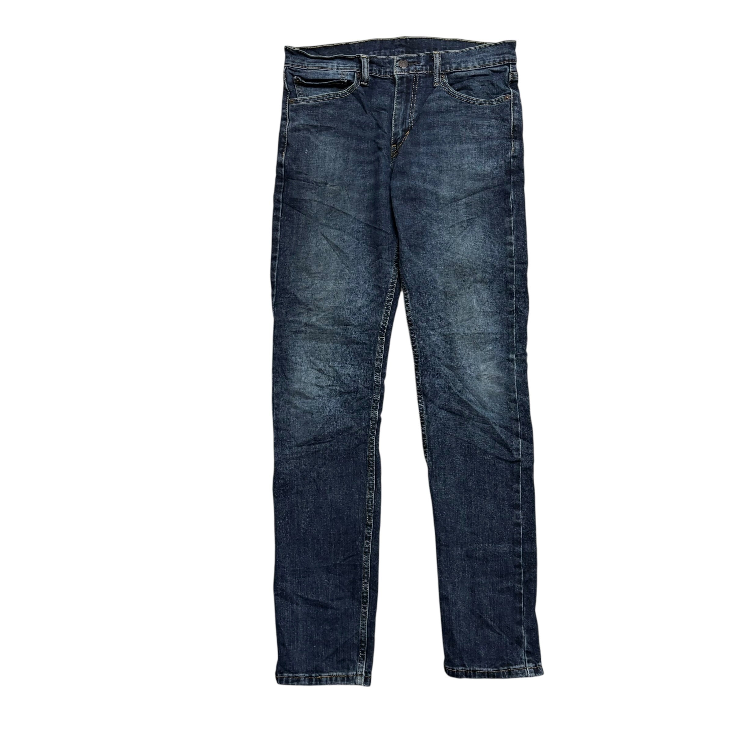 Levis 511 Jeans W32 L34 Mens Dark Blue Slim Fit Stretch Denim