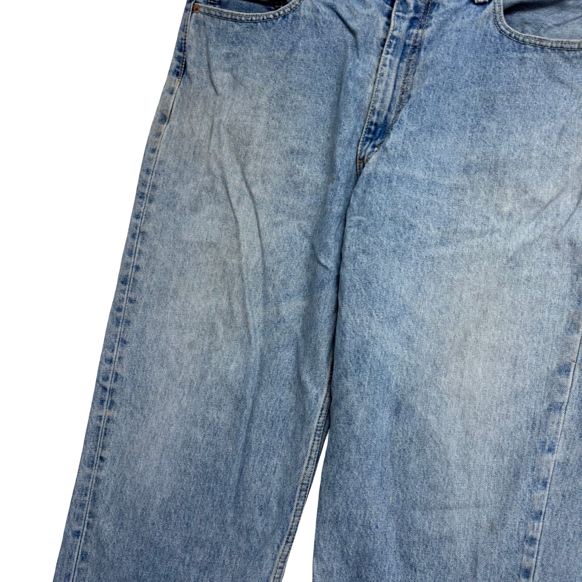 Levis 550 Jeans W40 L30 Mens Light Blue Baggy Relaxed Straight Fit Denim
