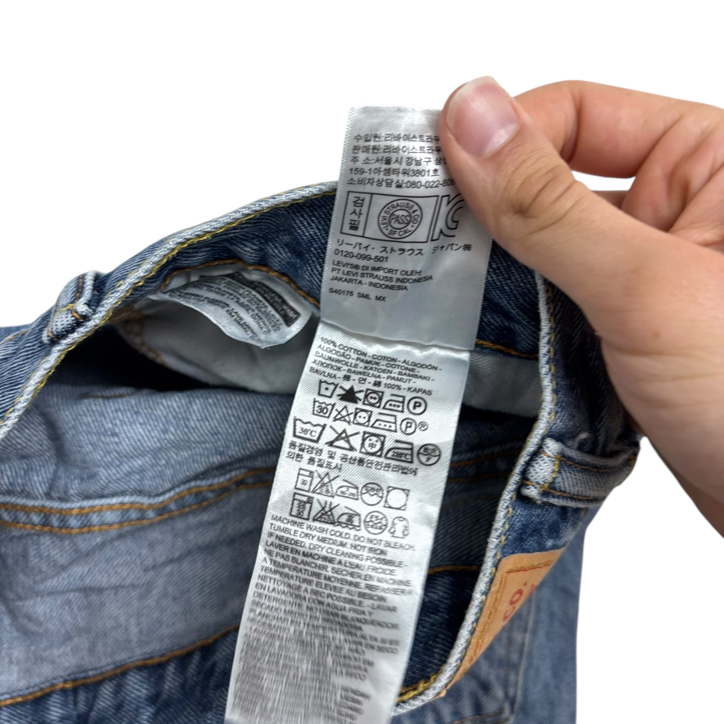 Levis 550 Jeans W40 L34 Mens Mid Blue Baggy Relaxed Straight Fit Denim (F)