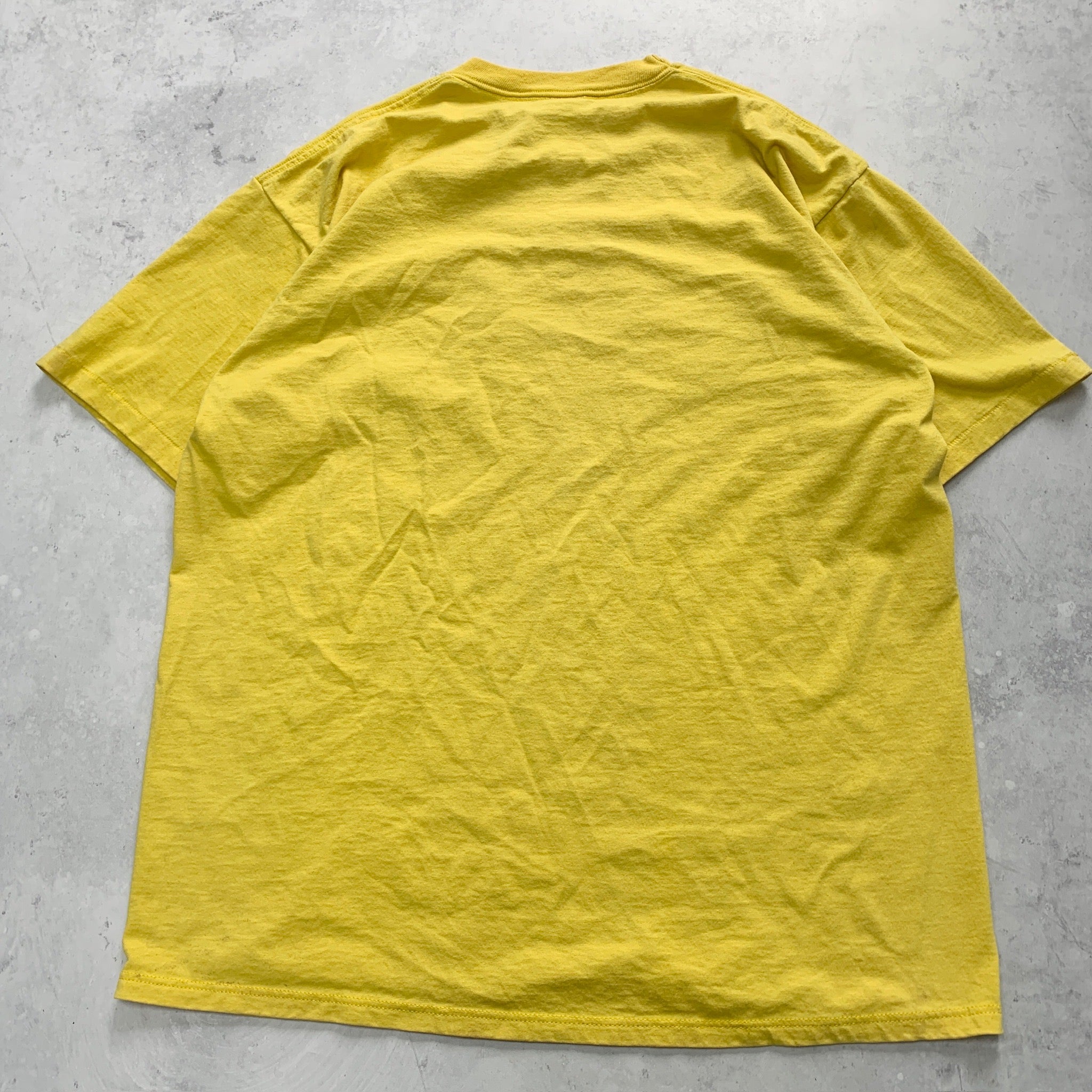 Vintage T Shirt Mens XL Yellow Single Stitch Graphic Print 90s USA Toads