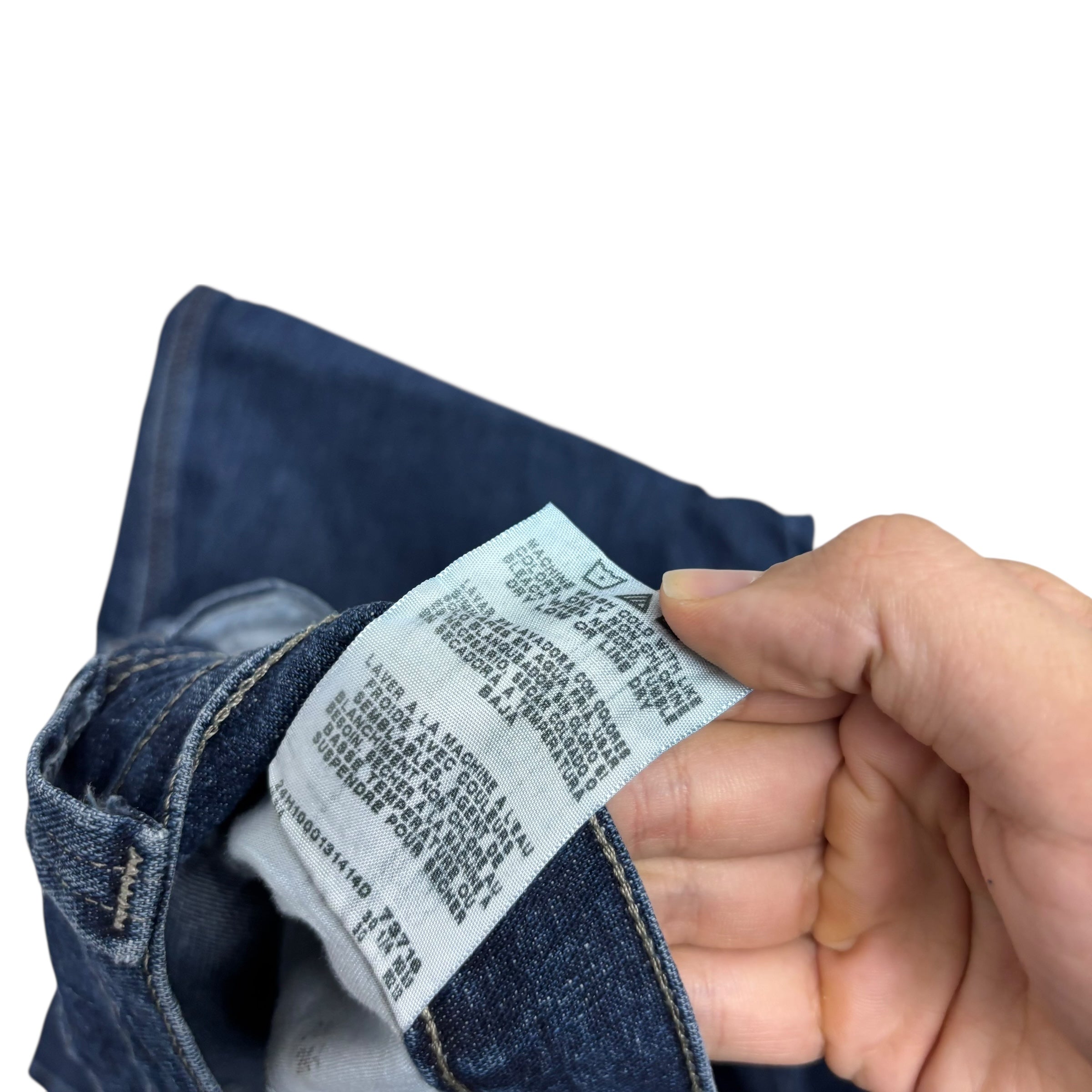 Wrangler Carpenter Jeans W40 L30 Mens Dark Blue Relaxed Straight Fit Stretch (E)