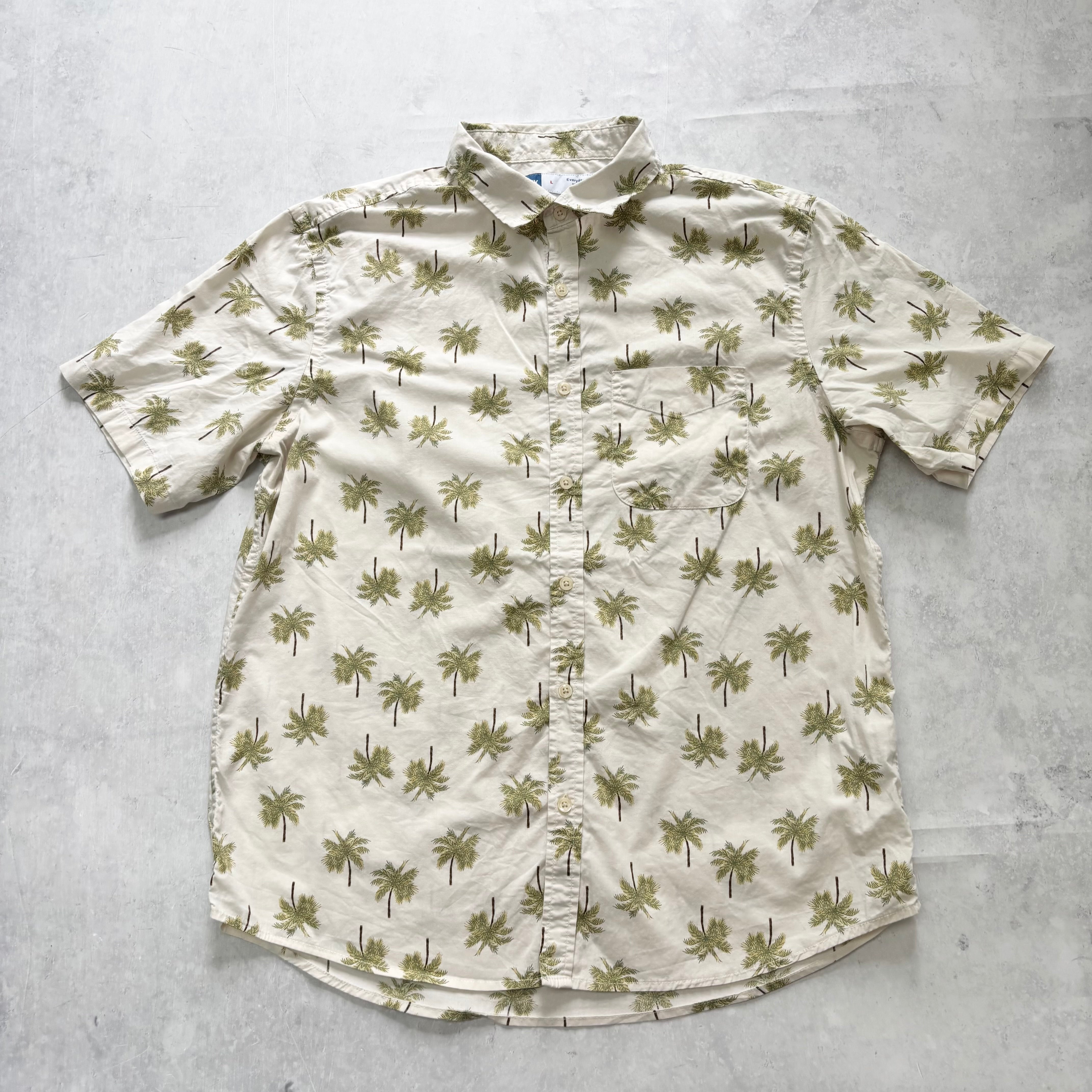 Old Navy Hawaiian Shirt Mens Large Regular Fit Short Sleeve Cotton (E)