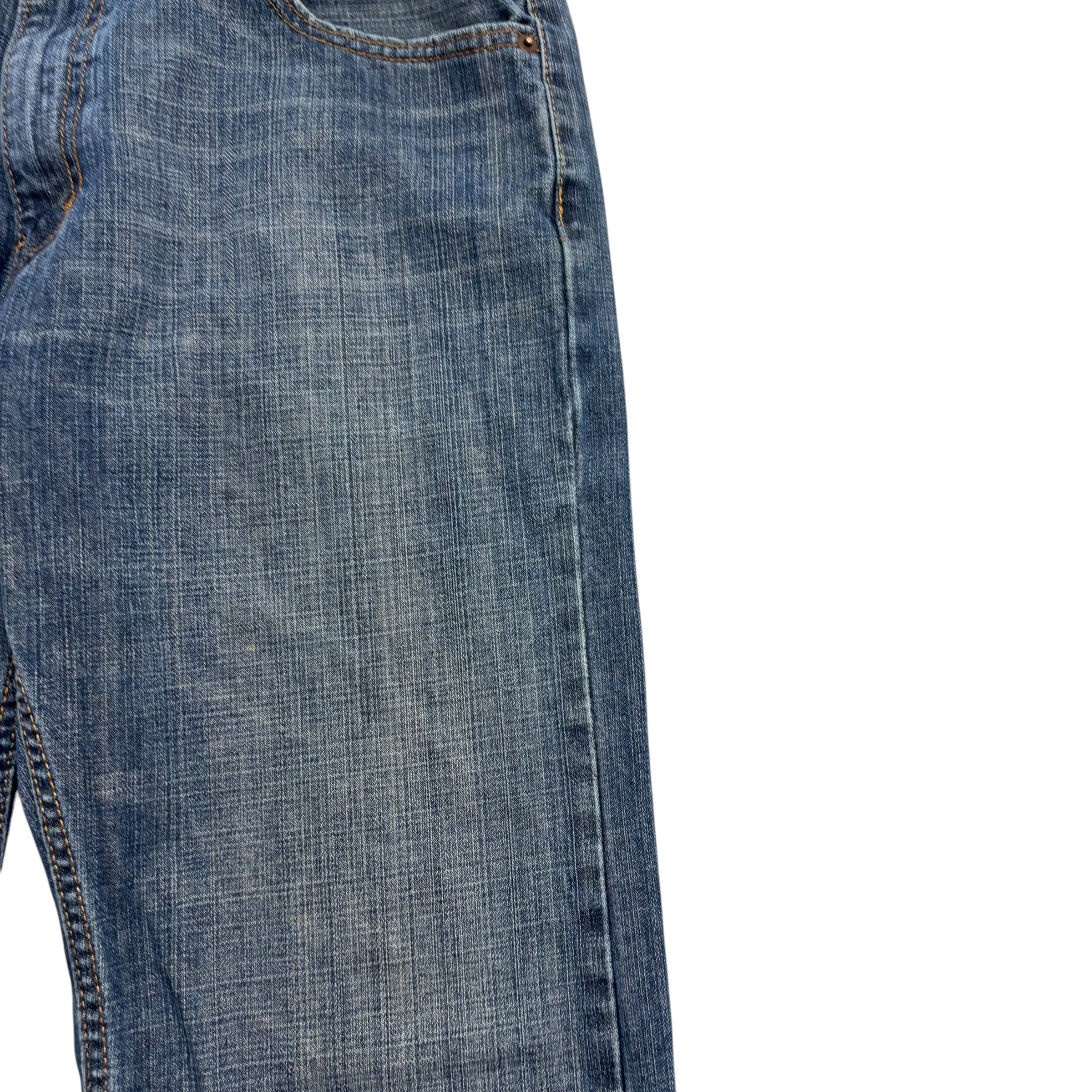 Levis 505 Jeans W33 L32 Mens Dark Blue Regular Straight Fit Vintage Denim