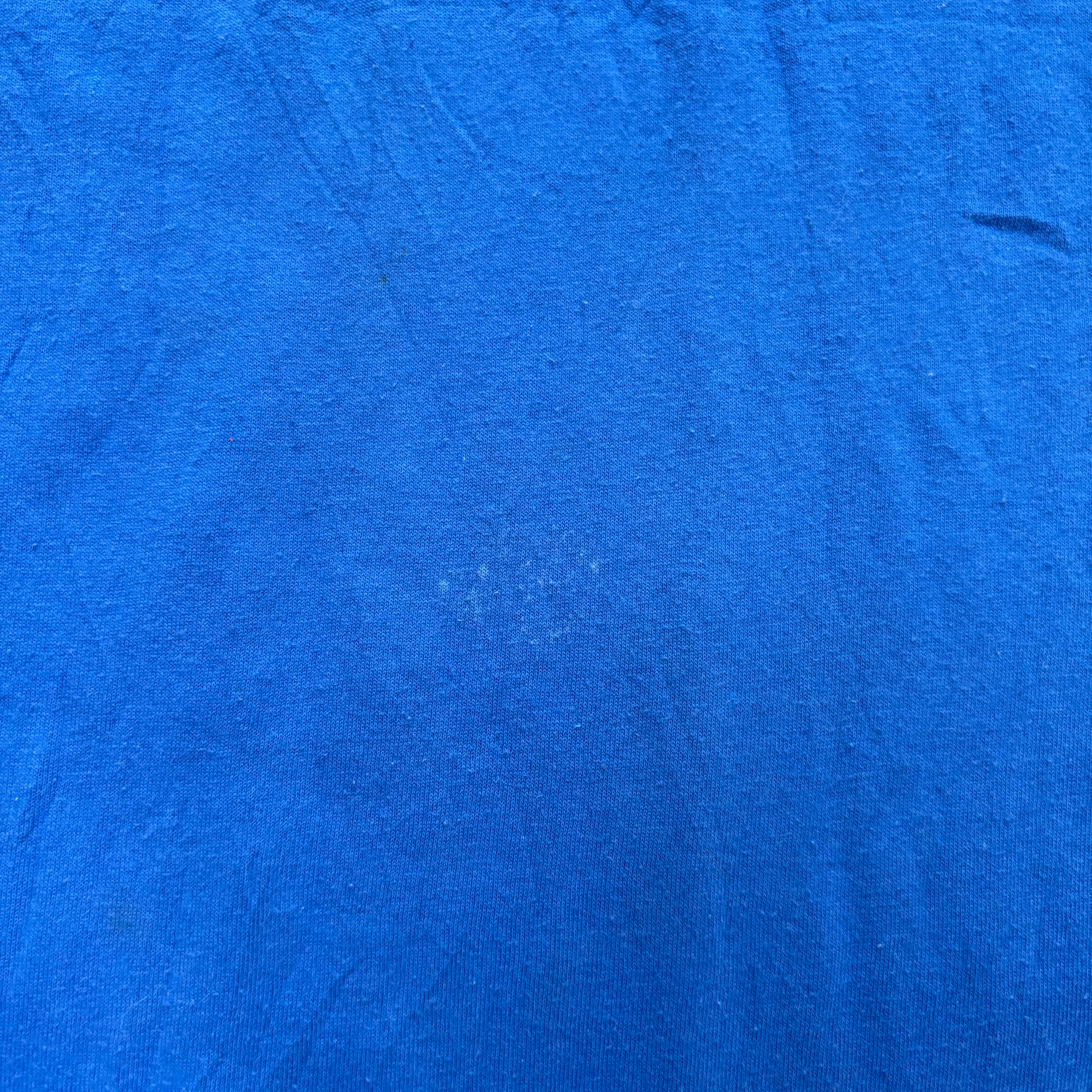 Vintage T Shirt Mens Large Blue Single Stitch Graphic Print 90s USA