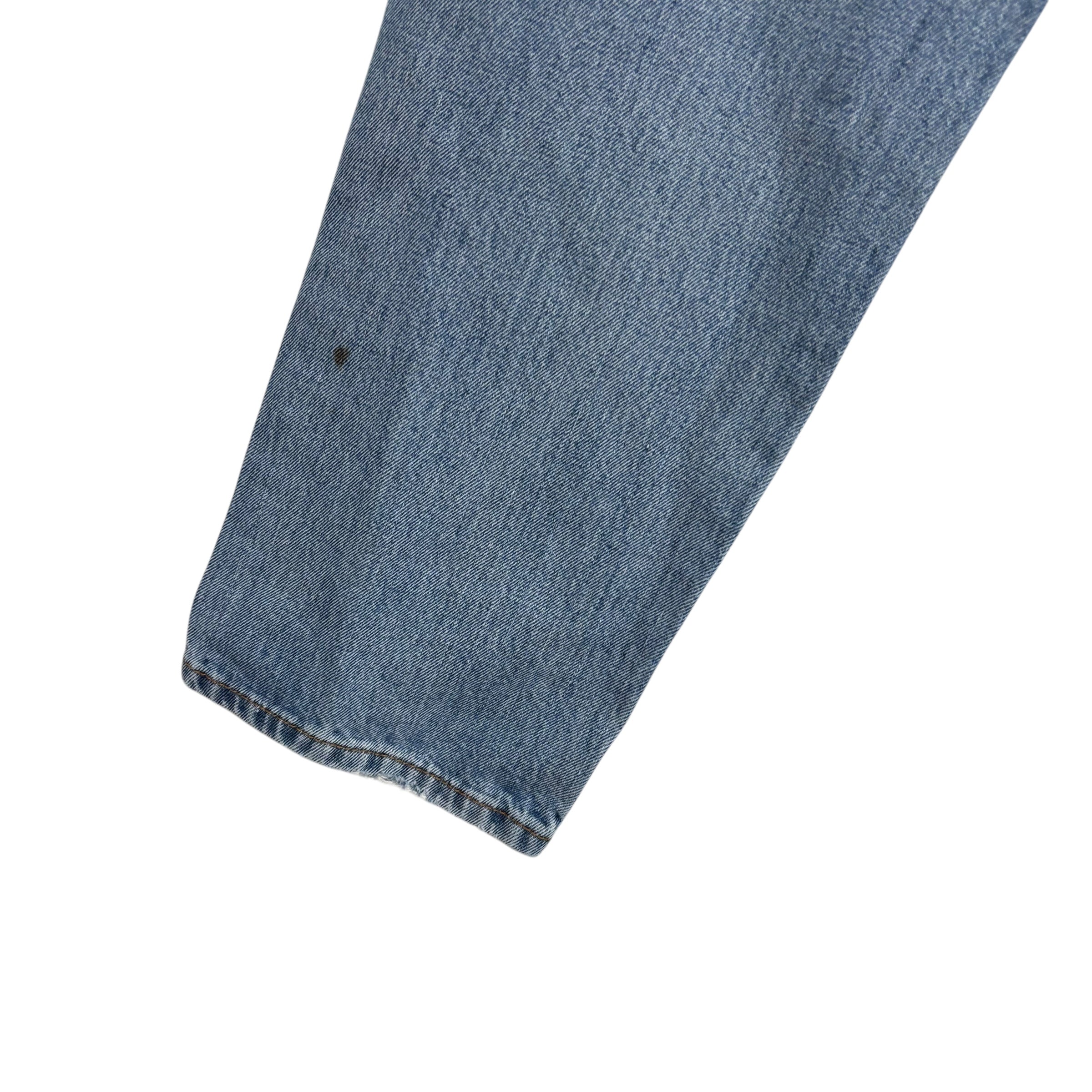 Levis 505 Jeans W36 L30 Mens Light Blue Regular Straight Fit Denim