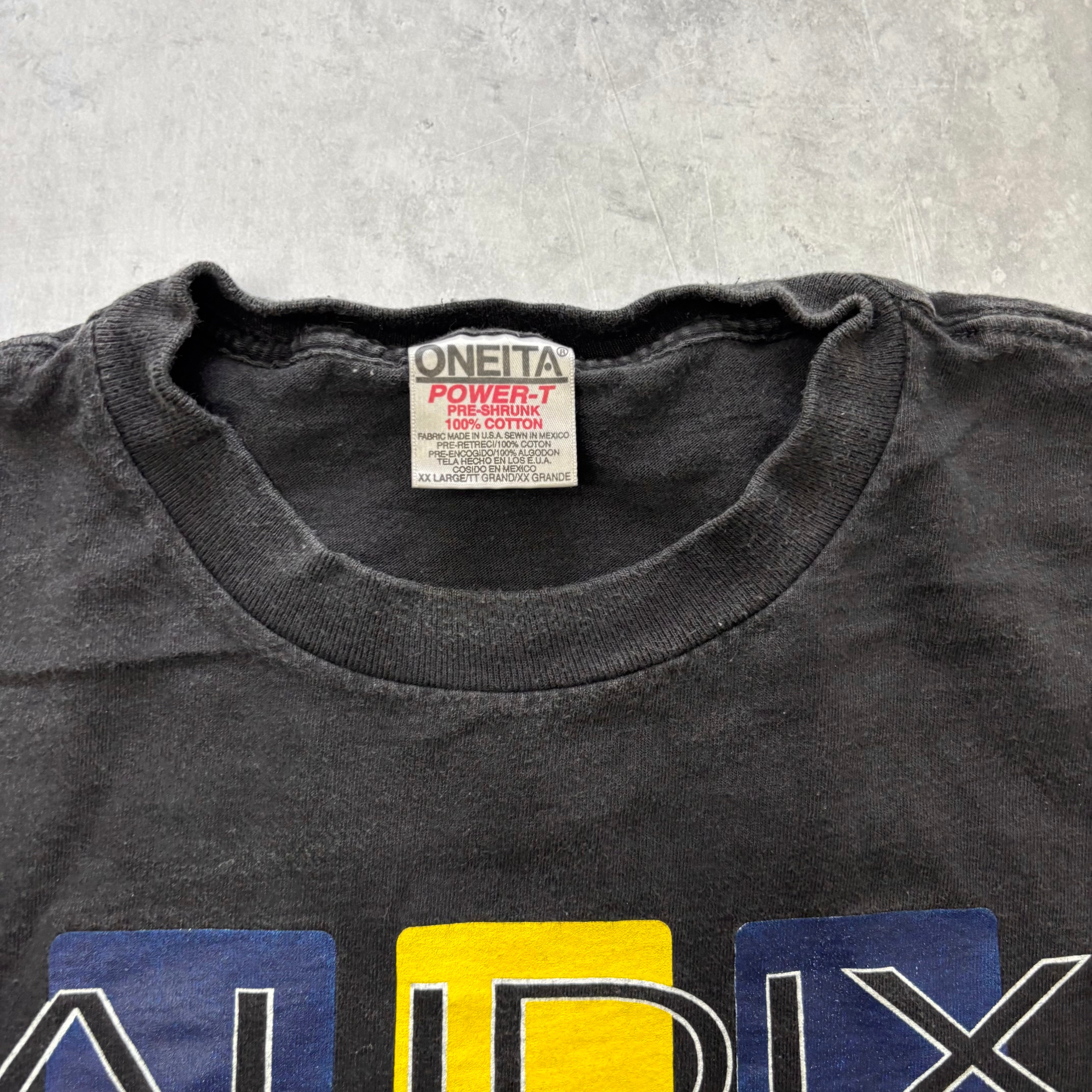 Vintage T Shirt Mens XXL Black Single Stitch Graphic Print 90s USA (F)