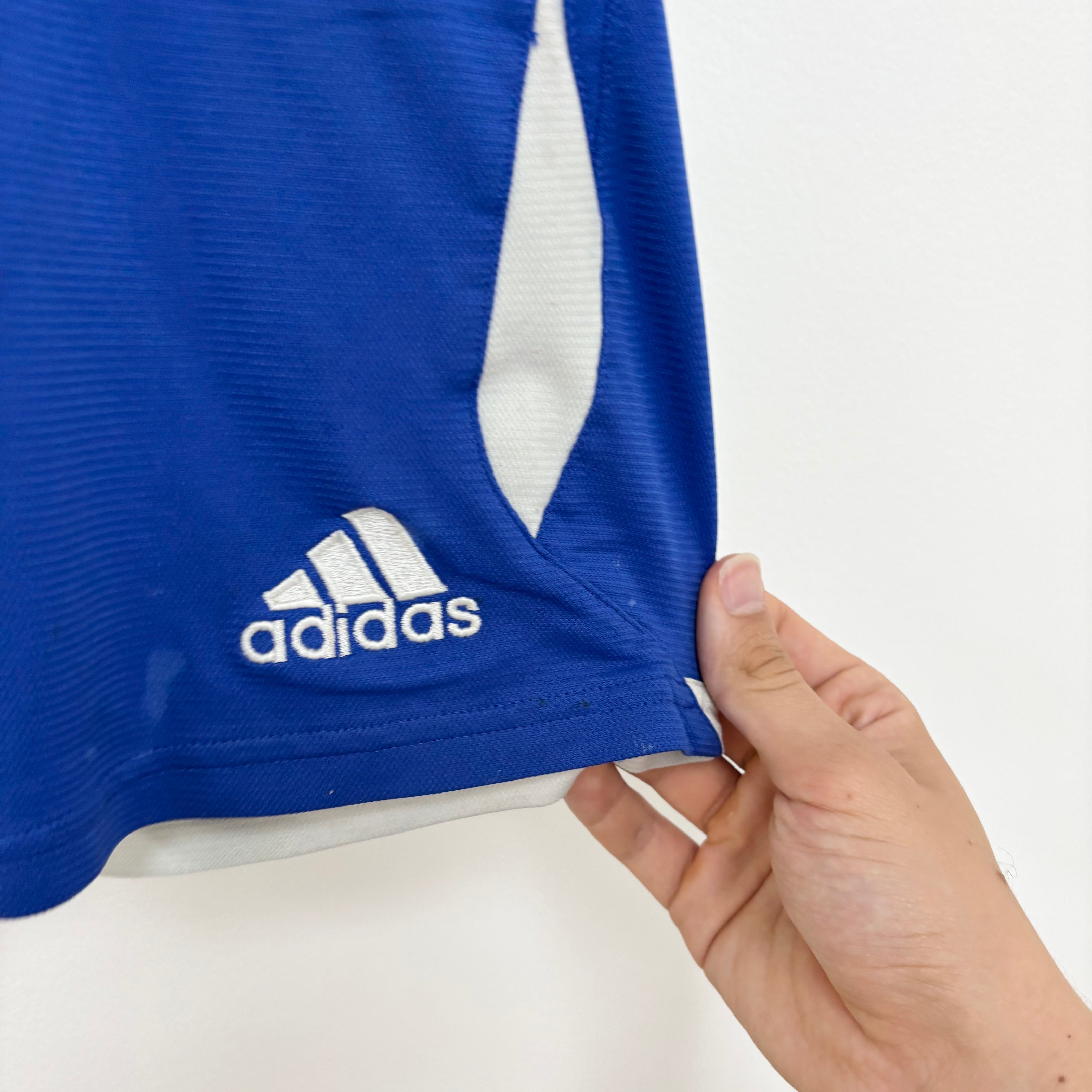 Adidas Shorts Mens Medium Blue Sports Running Gym Athletic (F)