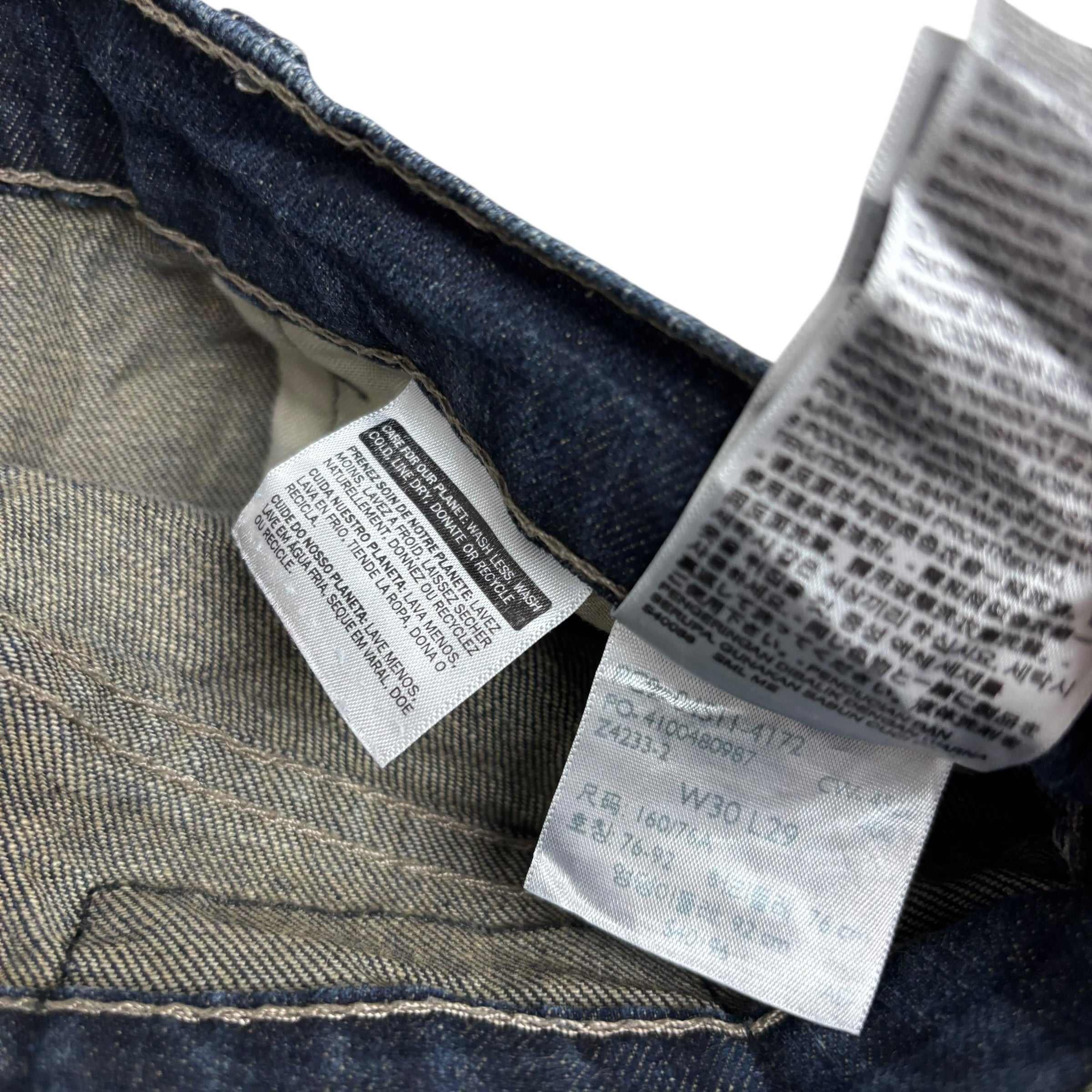 Levis 511 Jeans W30 L29 Mens Dark Blue Slim Fit Stretch Denim (E)