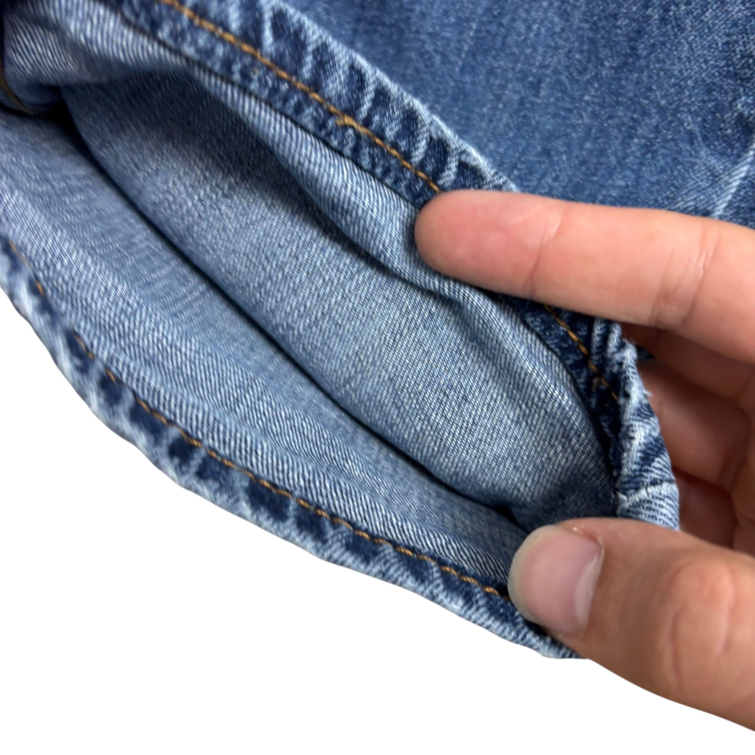 Levis 514 Jeans W32 L27 Mens Mid Blue Regular Straight Fit Stretch Denim (E)