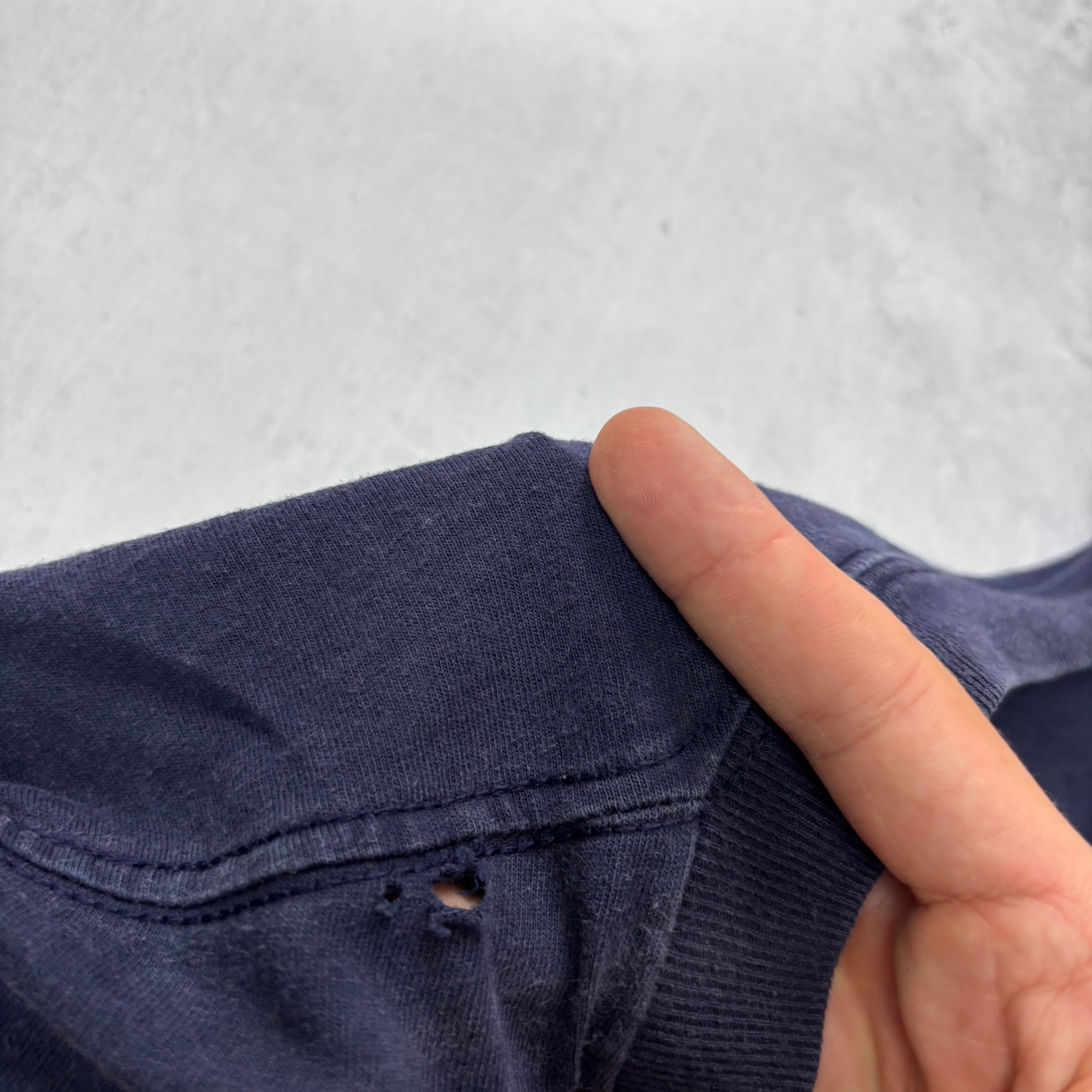 Vintage T Shirt Mens XL Navy Blue Graphic Print 00s Superman DC Comics (F)