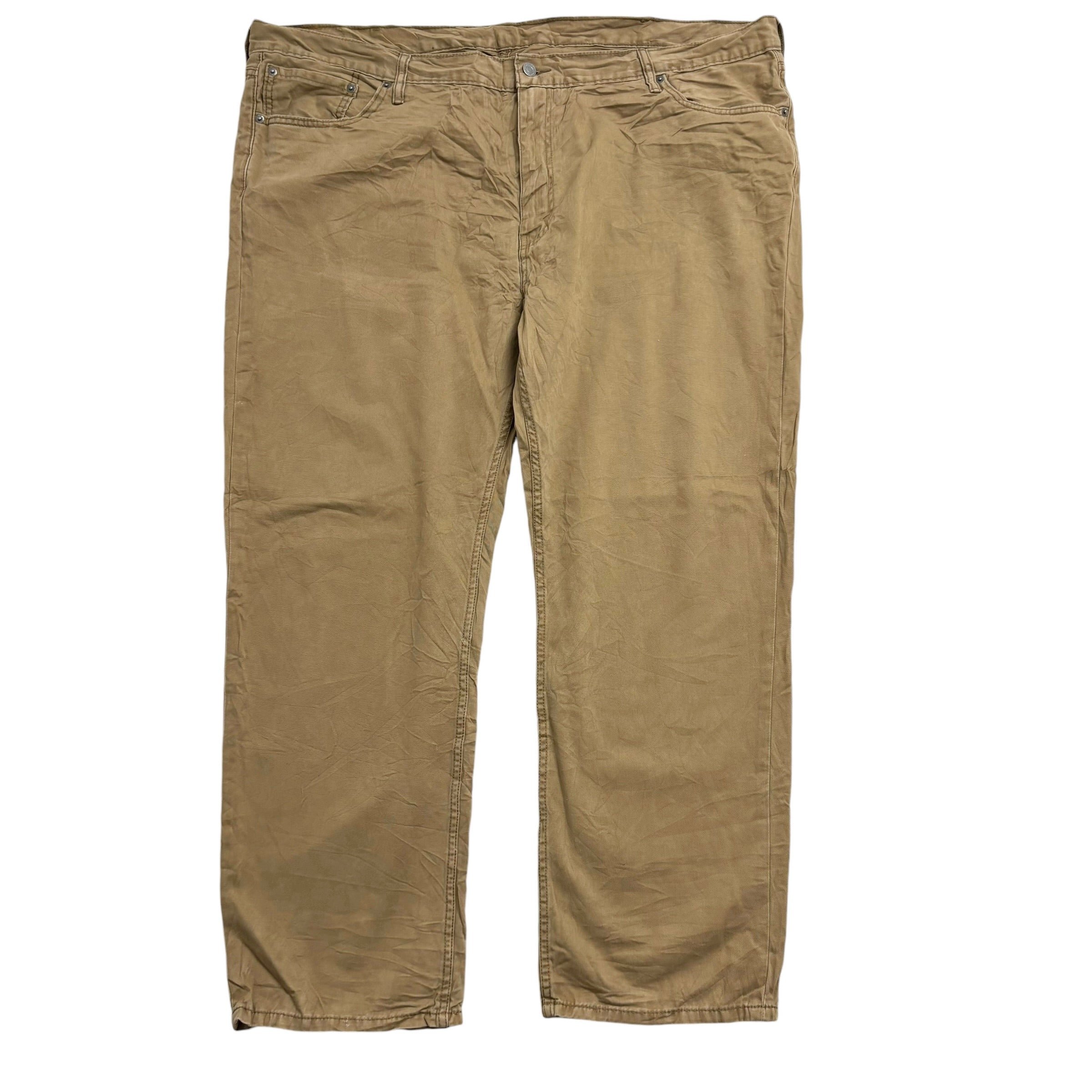 Levis 514 Trousers W50 L32 Mens Golden Brown Regular Straight Fit Cotton Pants