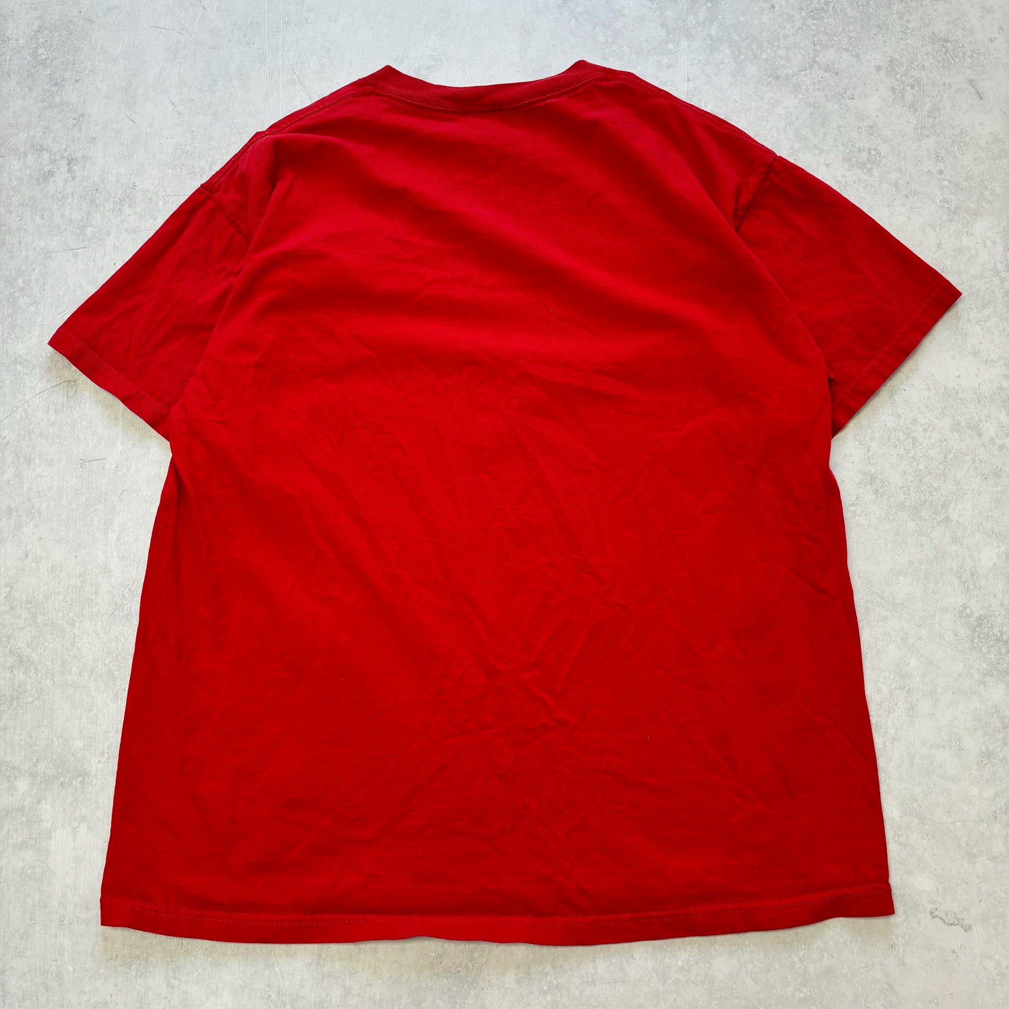 Vintage T Shirt Mens Large Red Graphic Print 90s USA